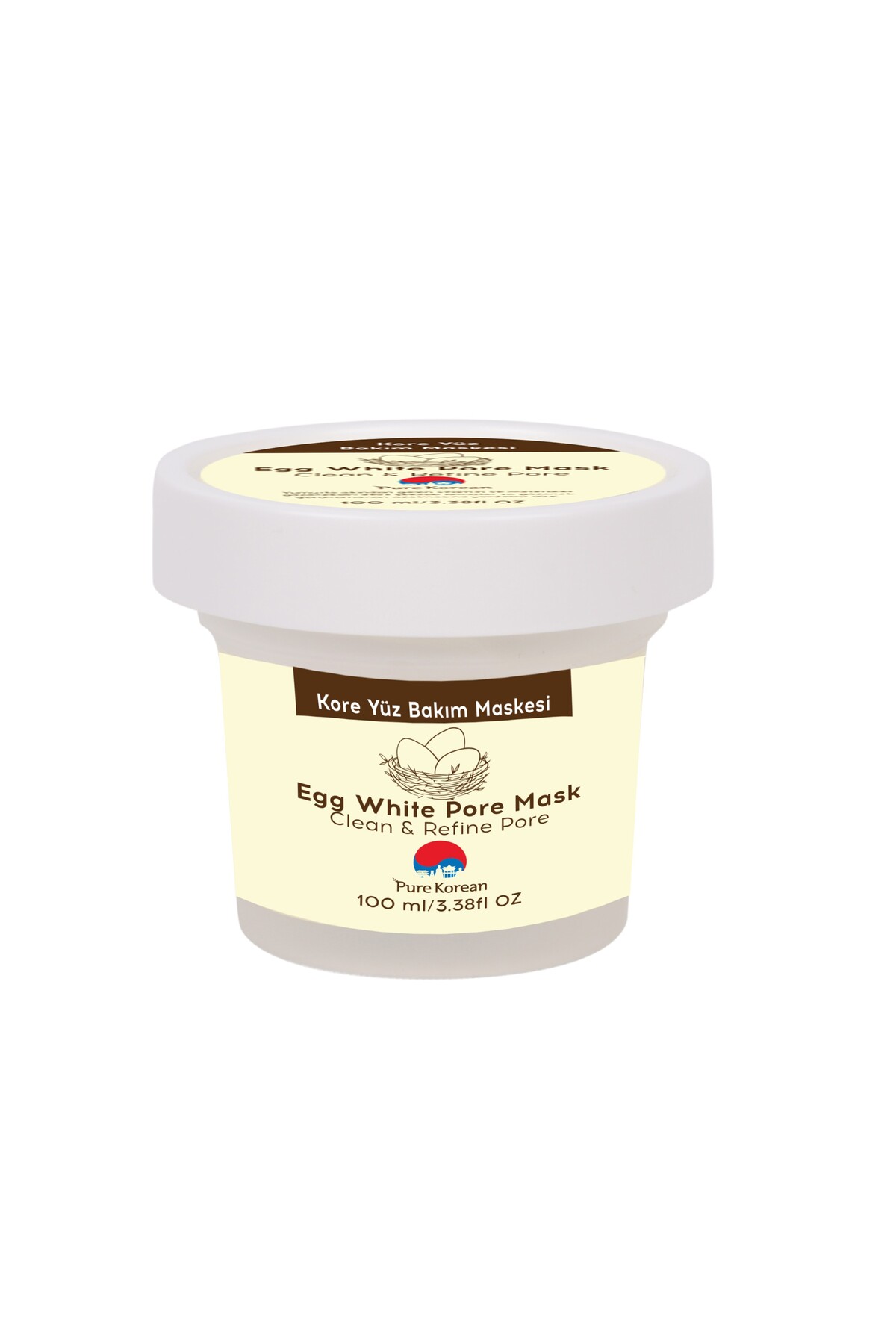 PURE KOREAN EGG WHITE PORE WASH-OFF MASK