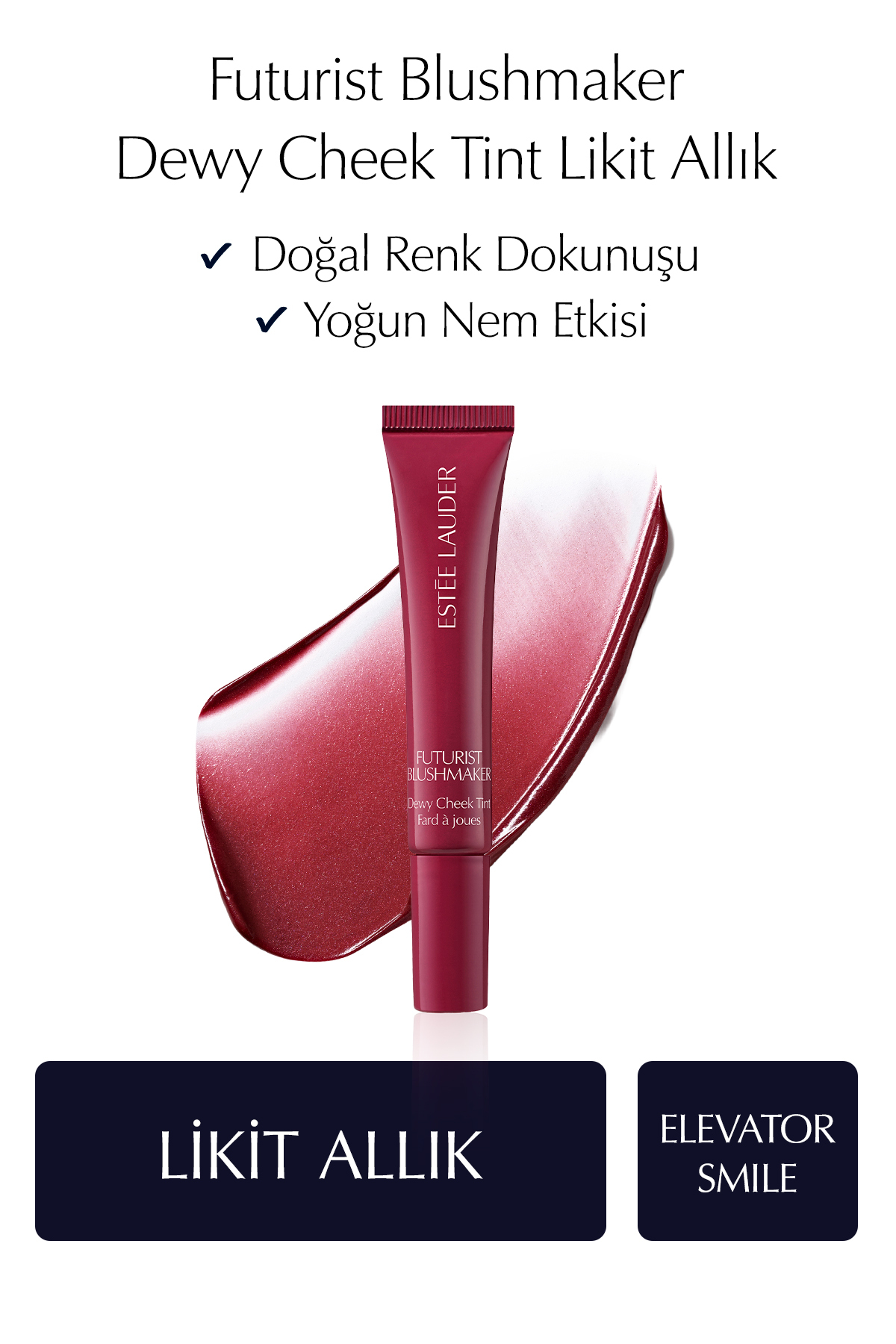 Estee Lauder Futurist Blushmaker Dewy Cheek Tint Likit Allık - Renk: Elevator Smile