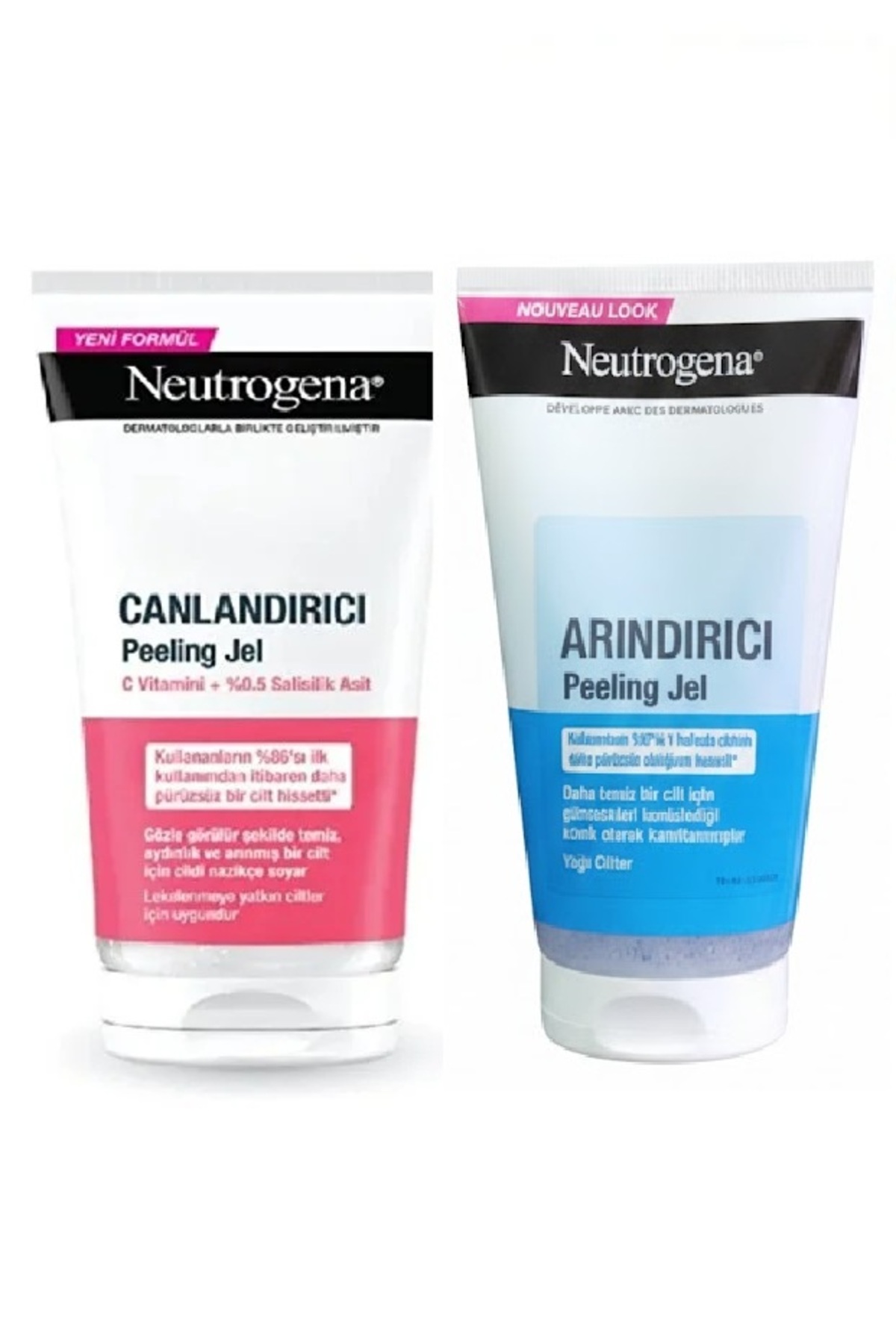 Neutrogena Canlandırıcı Peeling Jel 150 ml - Arındırıcı Peeling Jel 150 ml 2'li set