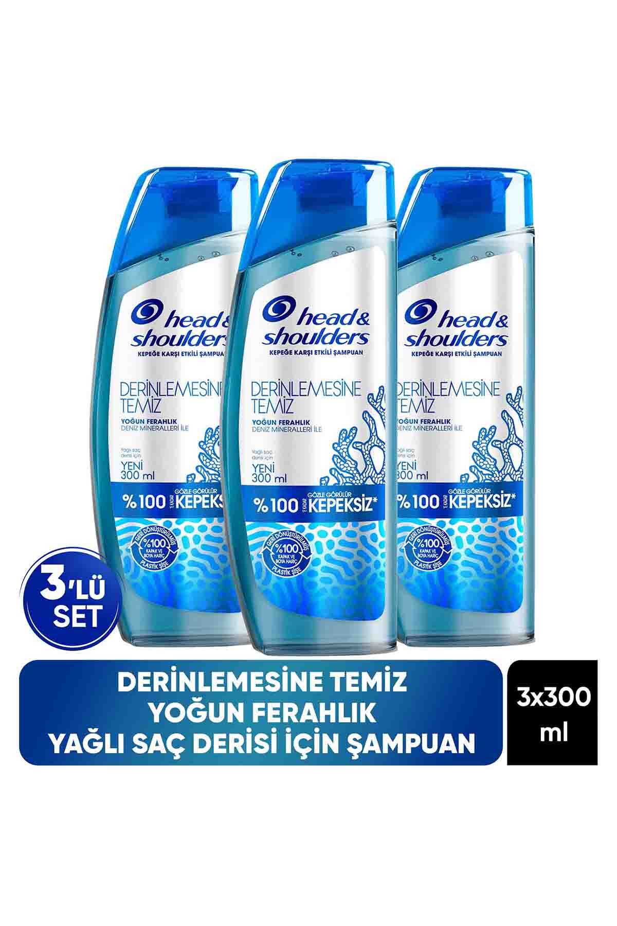 Head & Shoulders Derinlemesine Temiz Yoğun Ferahlik Deniz Mineralleri 300 Ml x 3 Adet