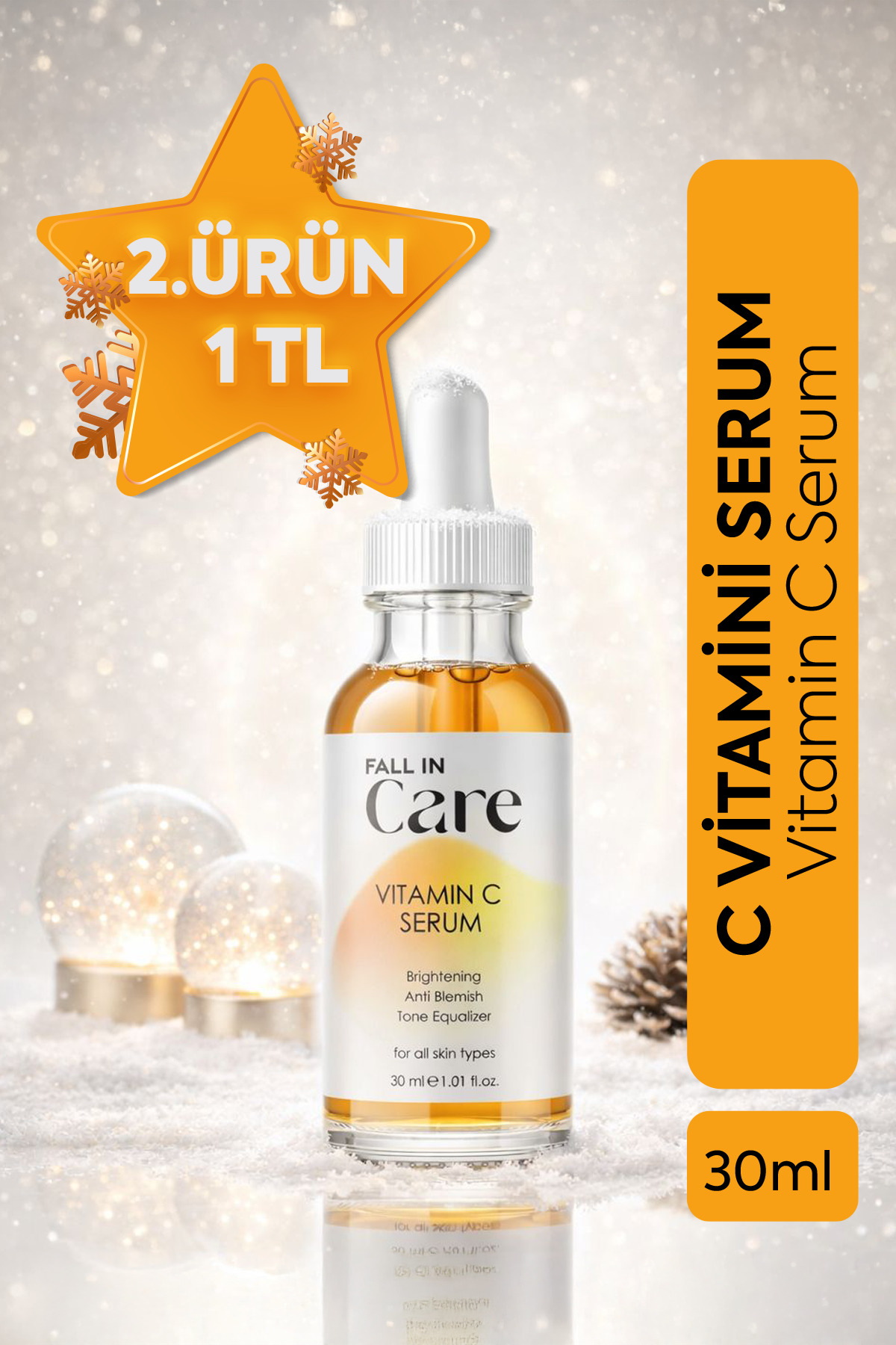 FALL IN CARE Vitamin C , Aydınlatıcı Ve Leke Karşıtı Ton Eşitleyici Cilt Bakım Serumu %20 Ascorbic Asit , 30 ml