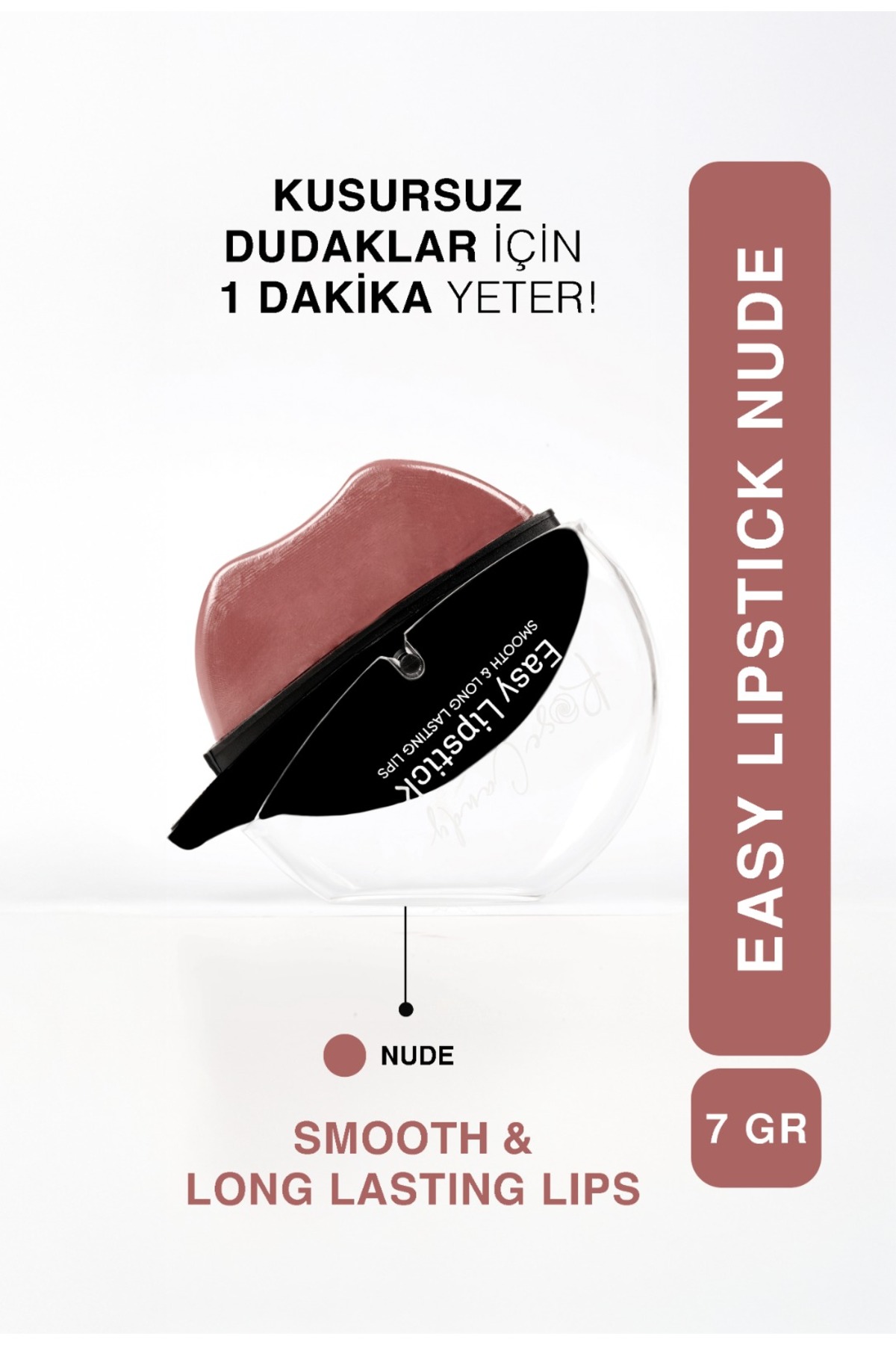 Rose Candy Nude Easy Lıpstıck | Uzun Süre Kalıcı Doğal Görünümlü Mat Ruj