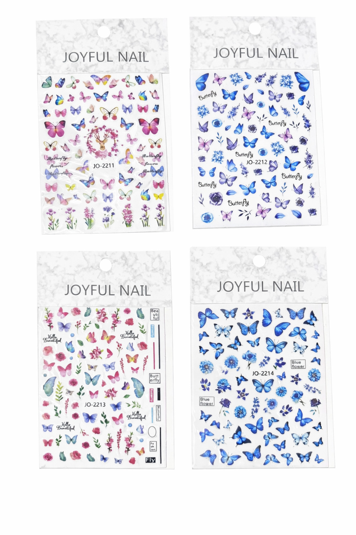 Fontenay Tırnak Sticker Protez Tırnak Kalıcı Oje Süsleme, Nail Art Sticker Set 4 Adet