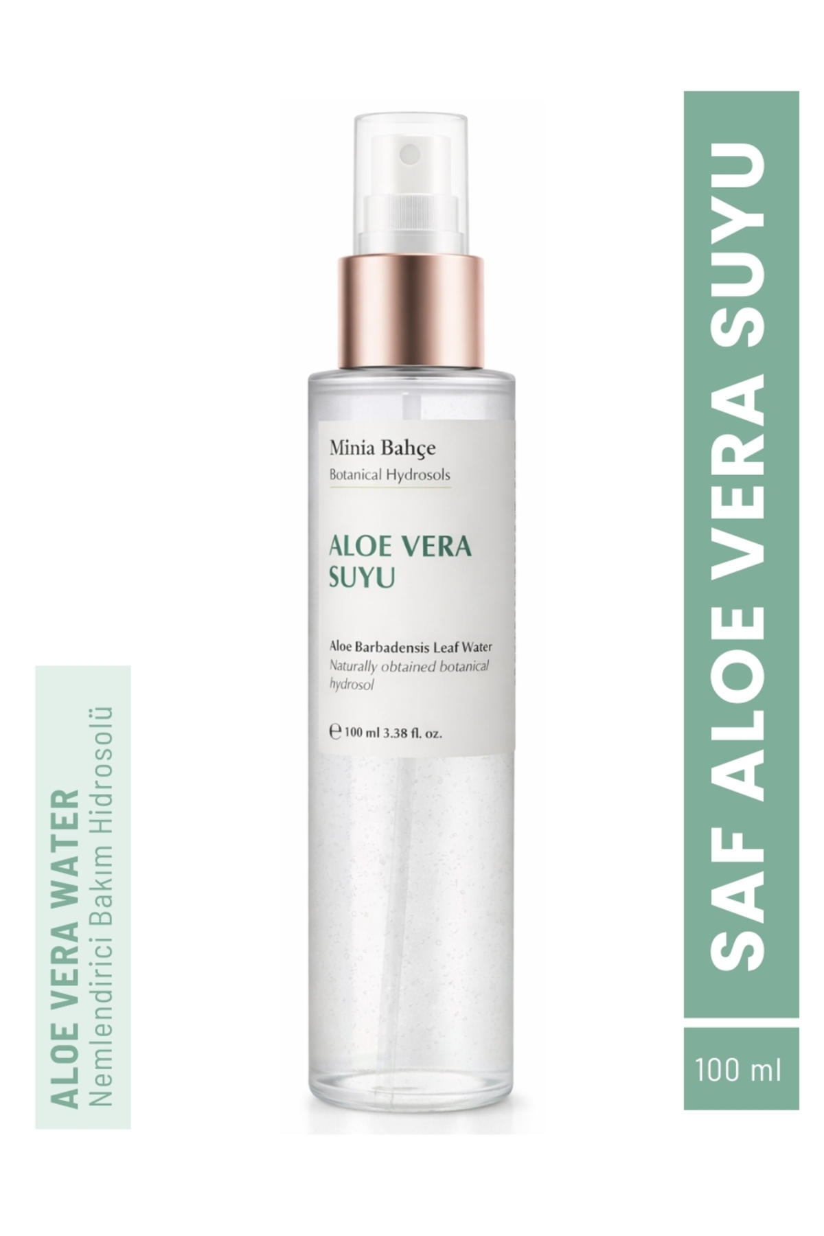 Minia Bahçe Bitki ve Sanat Atölyesi Aloe Vera Suyu %100 Saf ve Doğal Hidrosol 100 ml