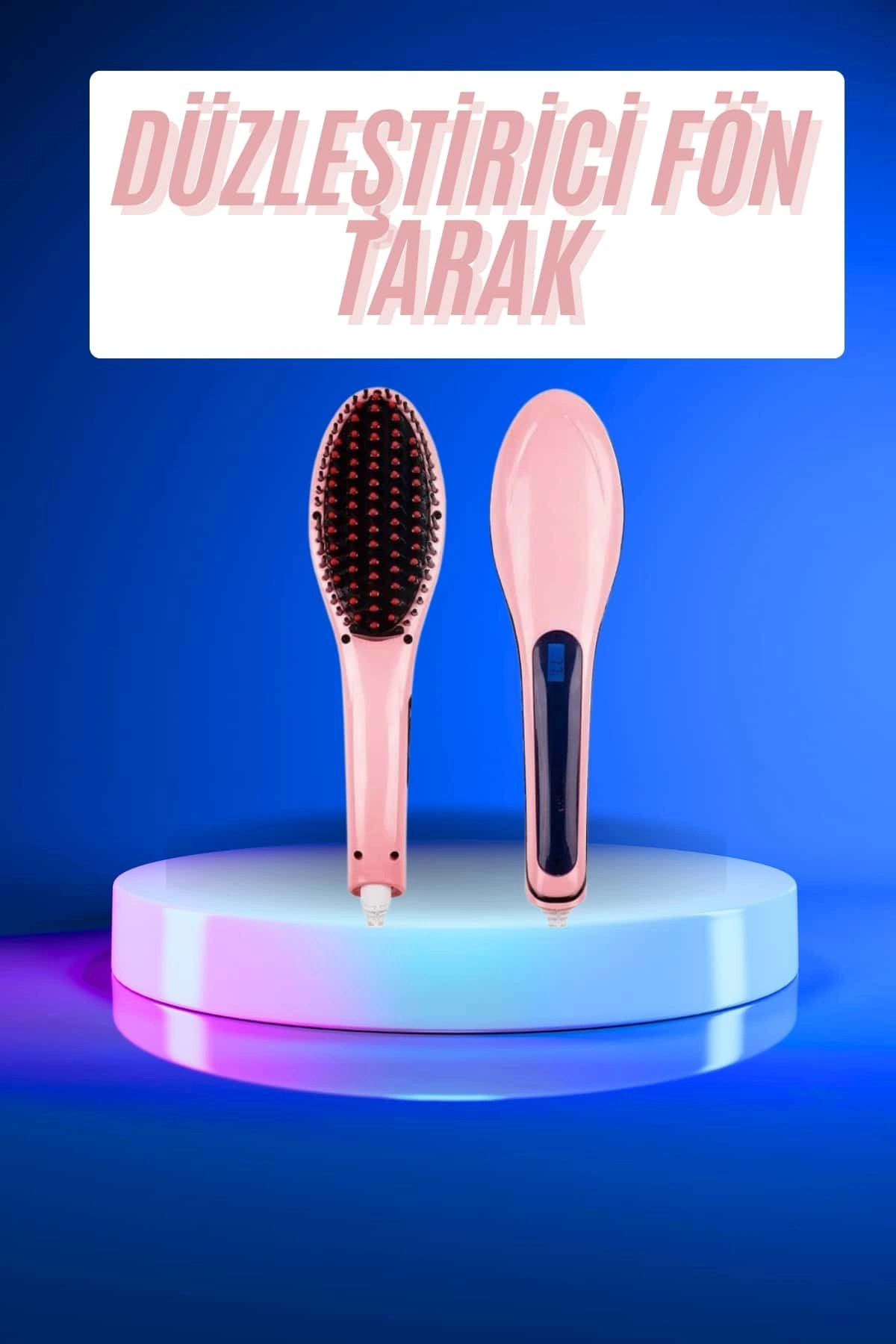 Epilons Saç Düzleştirici Tarak Dijital Göstergeli Seramik Kaplama Sıkı Dişli