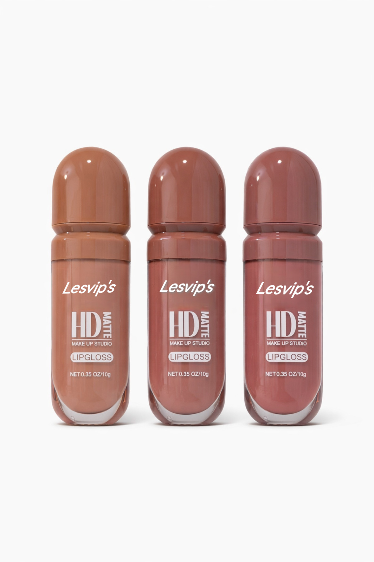 Lesvip's Hd Matte Lipgloss 3'lü Likit Mat Ruj Seti