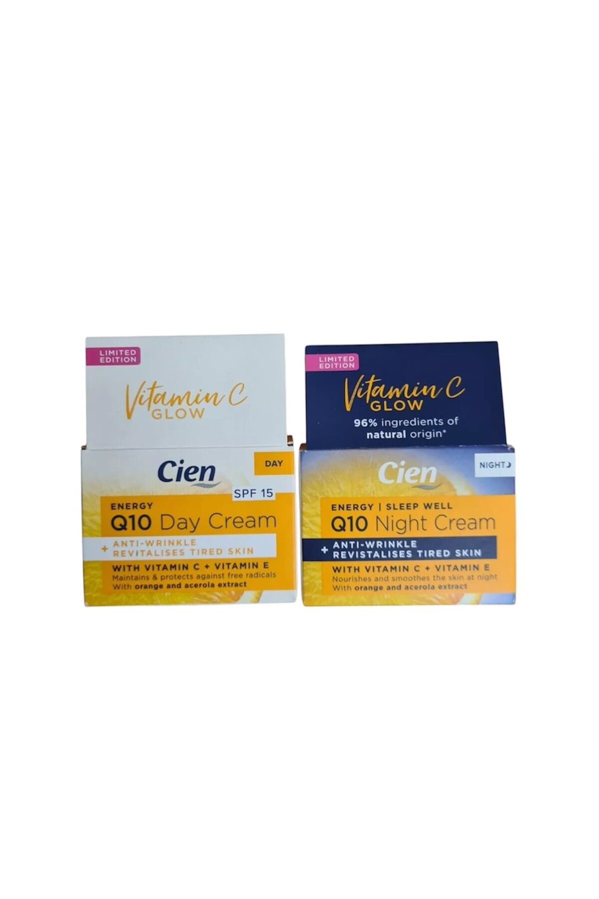 Cien C Vitamini Işıltı Veren Enerji Verici Kırışıklık Karşıtı Gündüz ve Gece Kremi