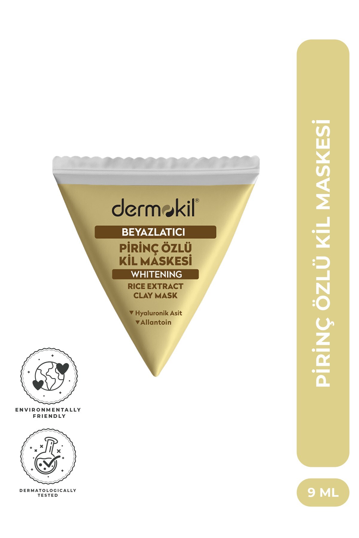 Dermokil Beyazlatıcı Etkili Pirinç Özü Kil Maske 9 ml