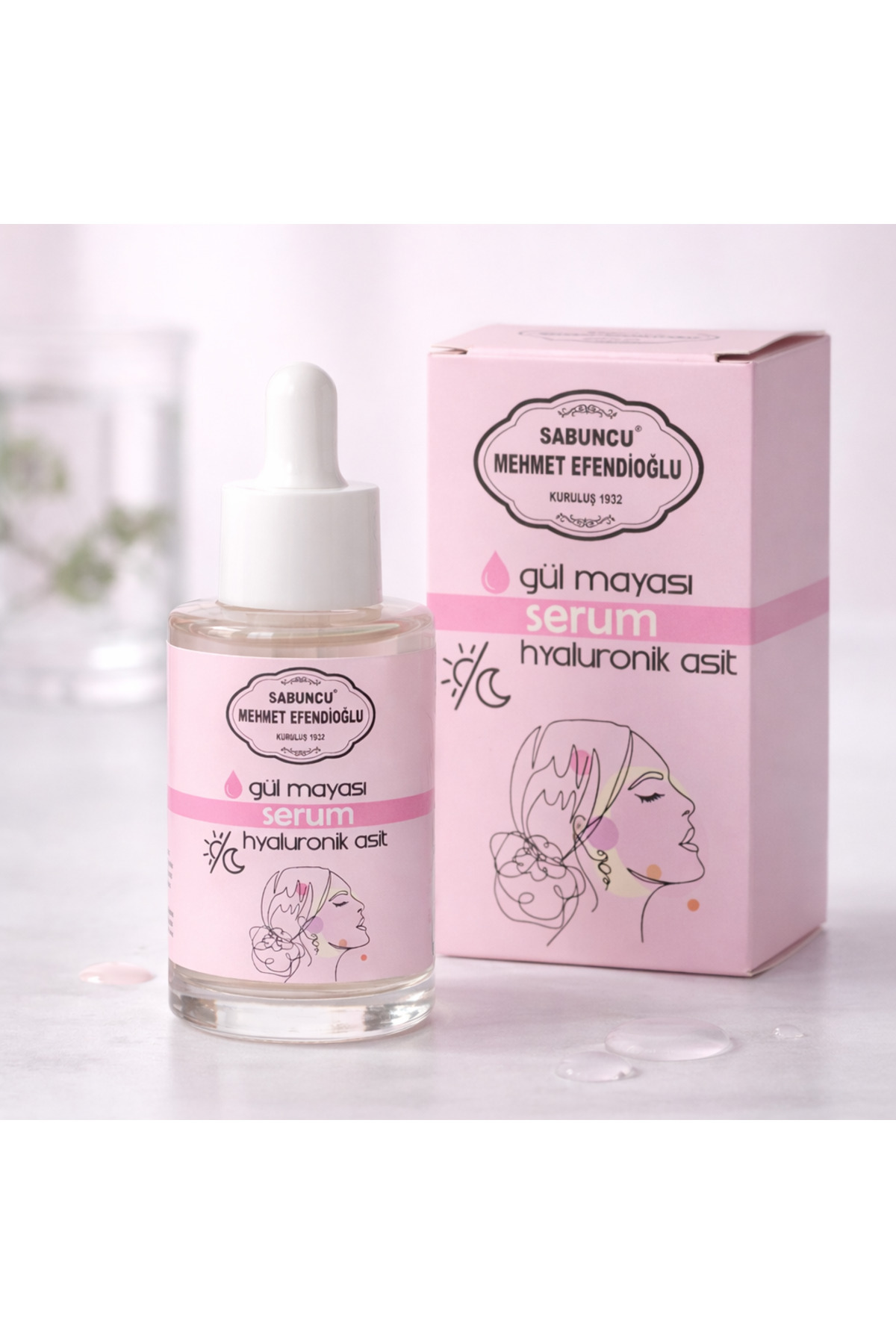 sabuncu mehmet efendioğlu kuruluş 1932 HYALURONİK ASİT-GÜL MAYASI NEMLENDİRİCİ SERUM 30 ML