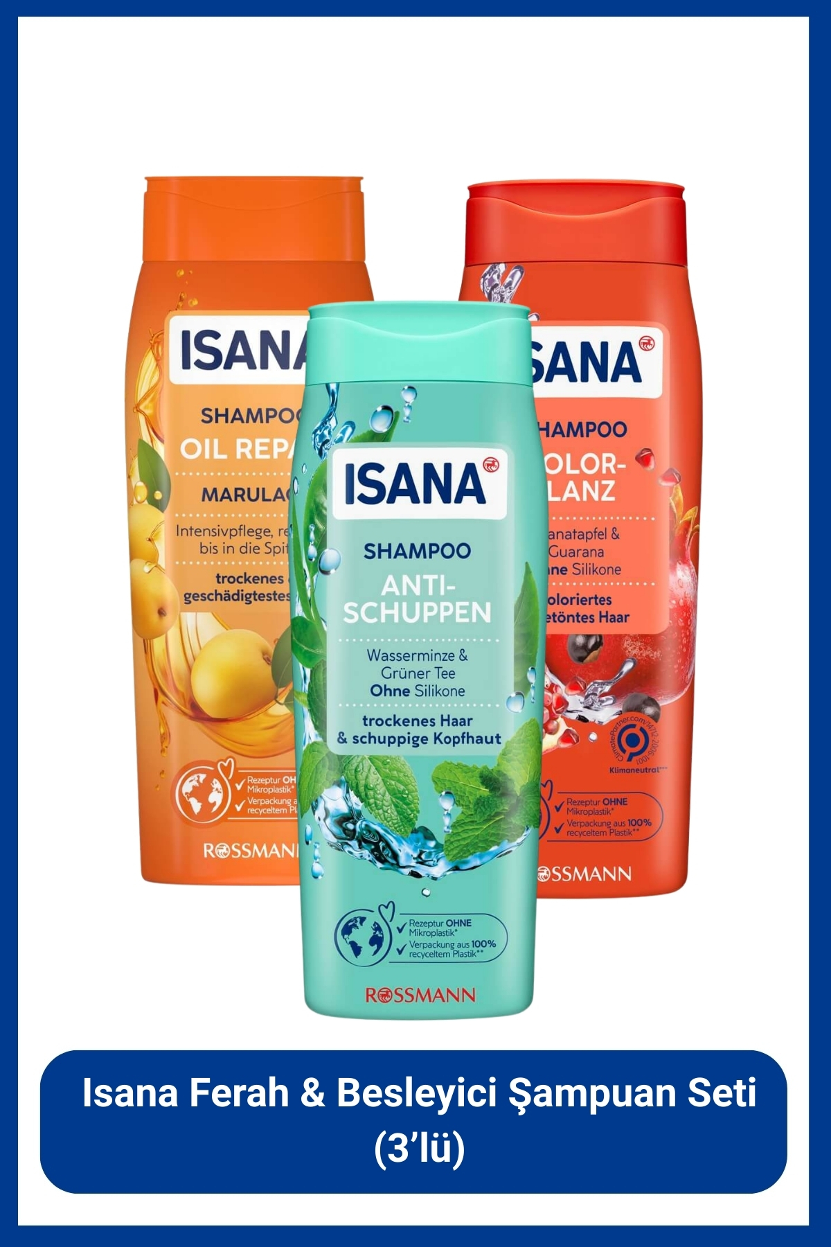 ISANA Ferah & Besleyici Şampuan Seti 3'lü