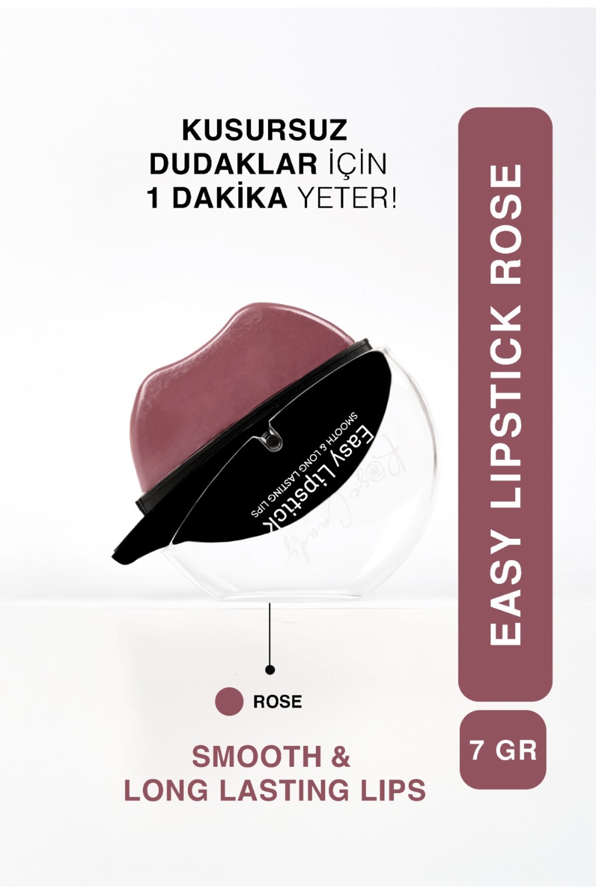 Rose Candy Rose Easy Ruj | Uzun Süre Kalıcı Doğal Görünümlü Mat Ruj