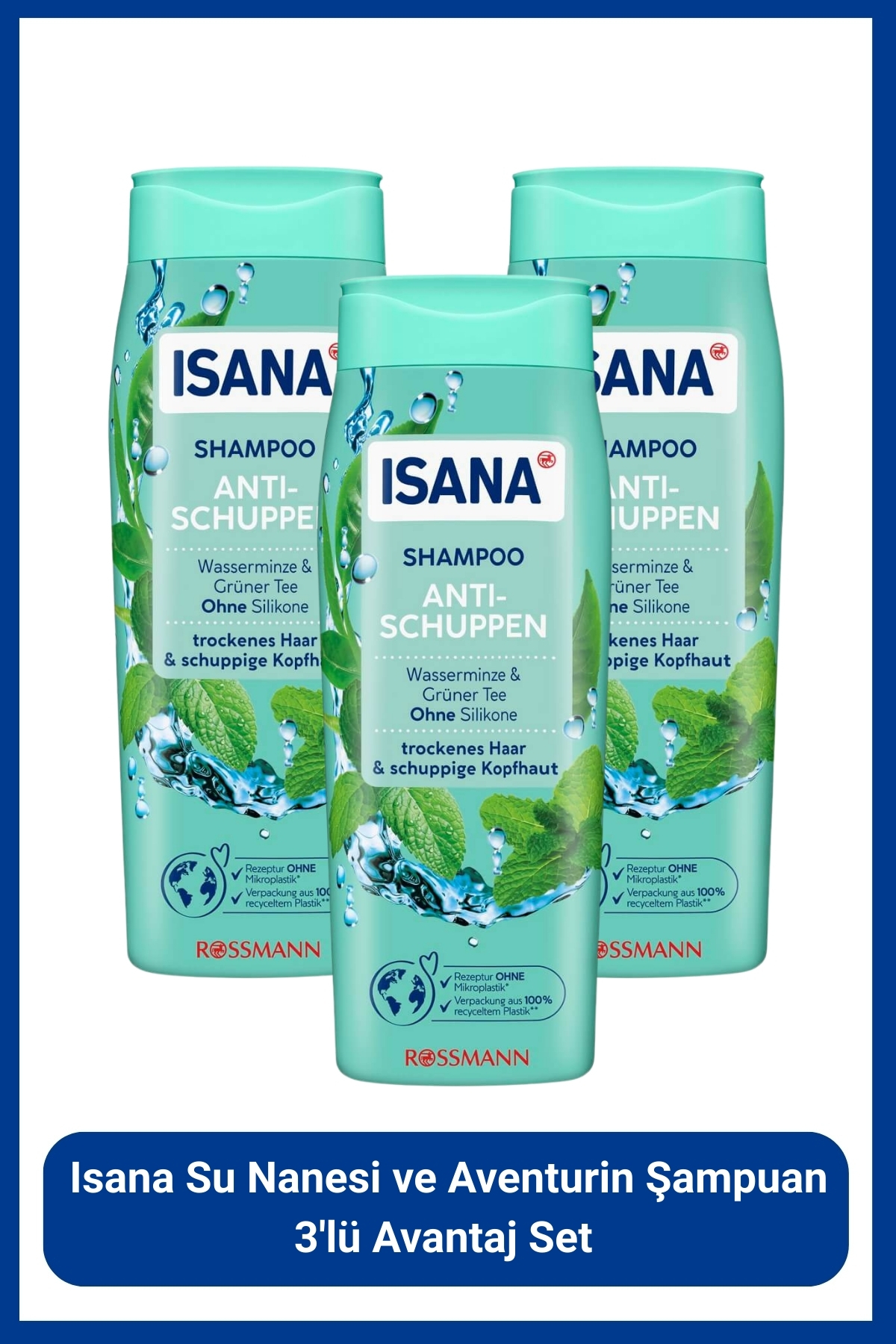 ISANA Su Nanesi ve Aventurin Şampuan 3'lü Avantaj Set
