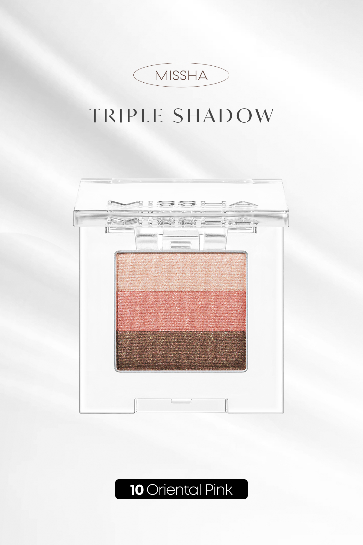 Missha Yumuşak Dokulu, Dökülme Yapmayan 3 Renkli Göz Farı Triple Shadow (10 Oriental Pink)