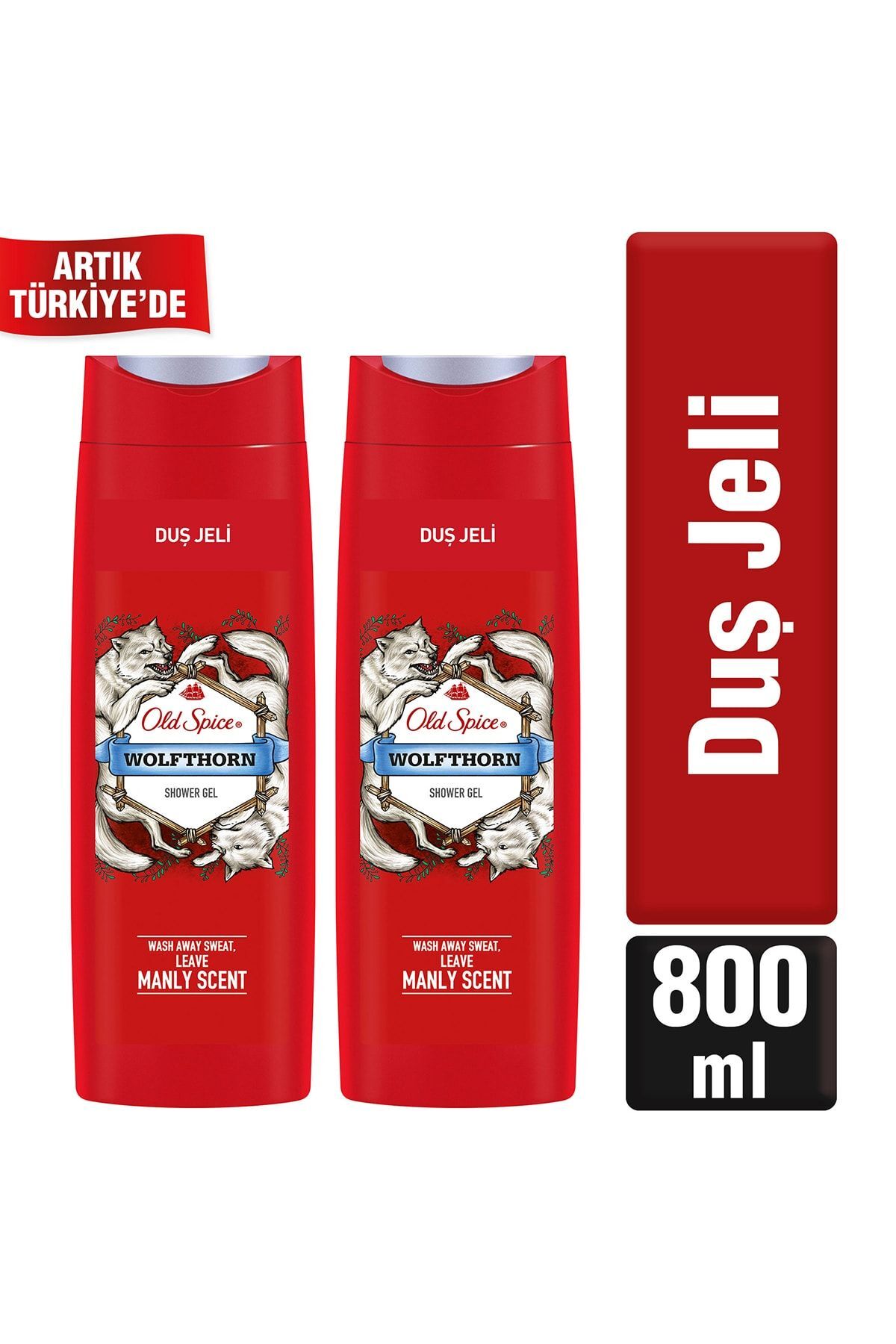 Old Spice Duş Jeli 400 ml Wolfthornx2