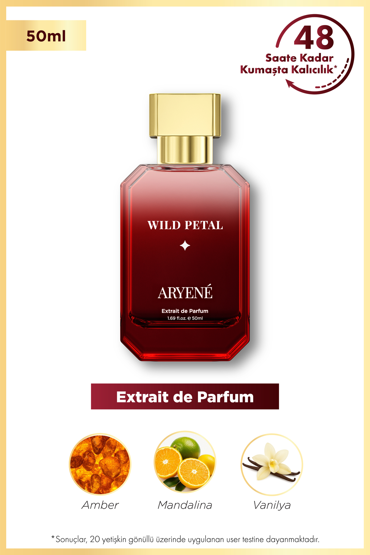 Aryene Wild Petal Début – Extrait de Parfum Kadın Parfümü 50 ml | Canlı Meyvemsi Çiçek | Amber & Odunsu