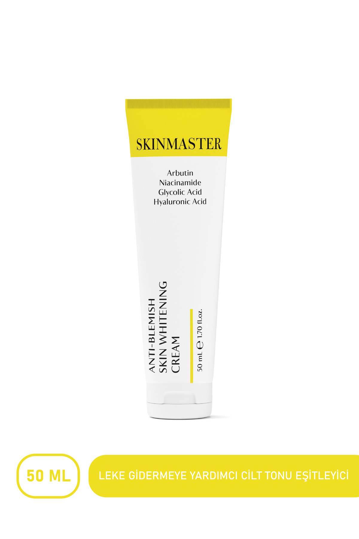 SkinMaster Leke Karşıtı, Cilt Tonunun Eşitlenmesine Yardımcı Bakım Kremi ( Arbutin %2, Glikolik Asit %4)
