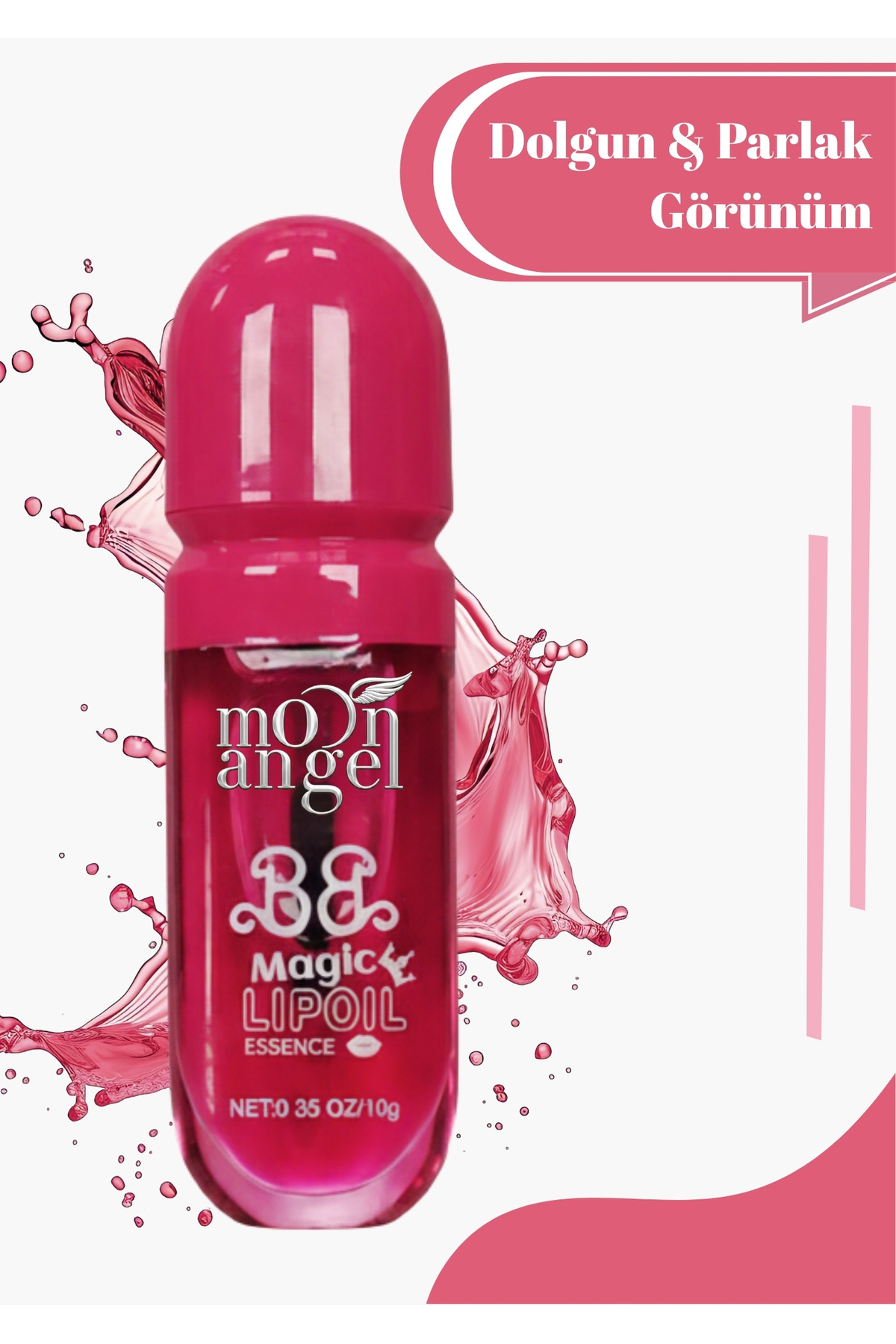 mon angel Kadın Lip Oil Dolgunlaştırıcı Efekt Nemlendirici, Parlatıcı Lip Oil Gloss