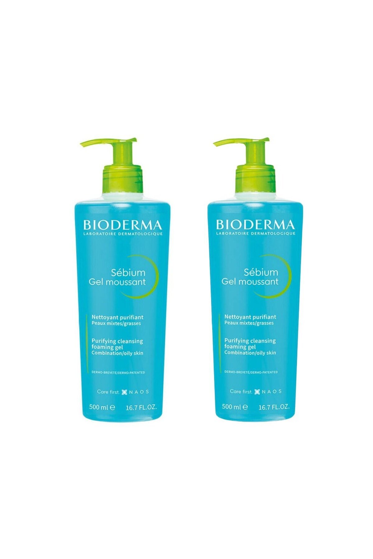 Bioderma Sebium Foaming Gel Yüz Temizleme Jeli 500 ml İkiz Set