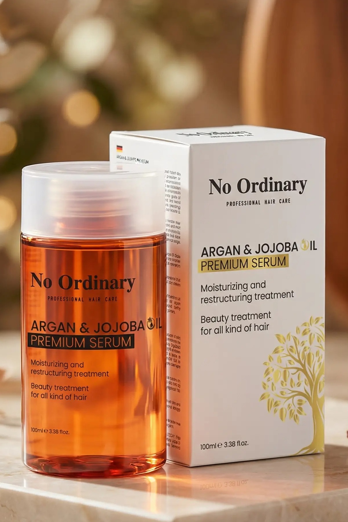No Ordinary Premium Argan & Jojoba Içerikli Doğal Saç Bakım Yağı & Serum 100ml