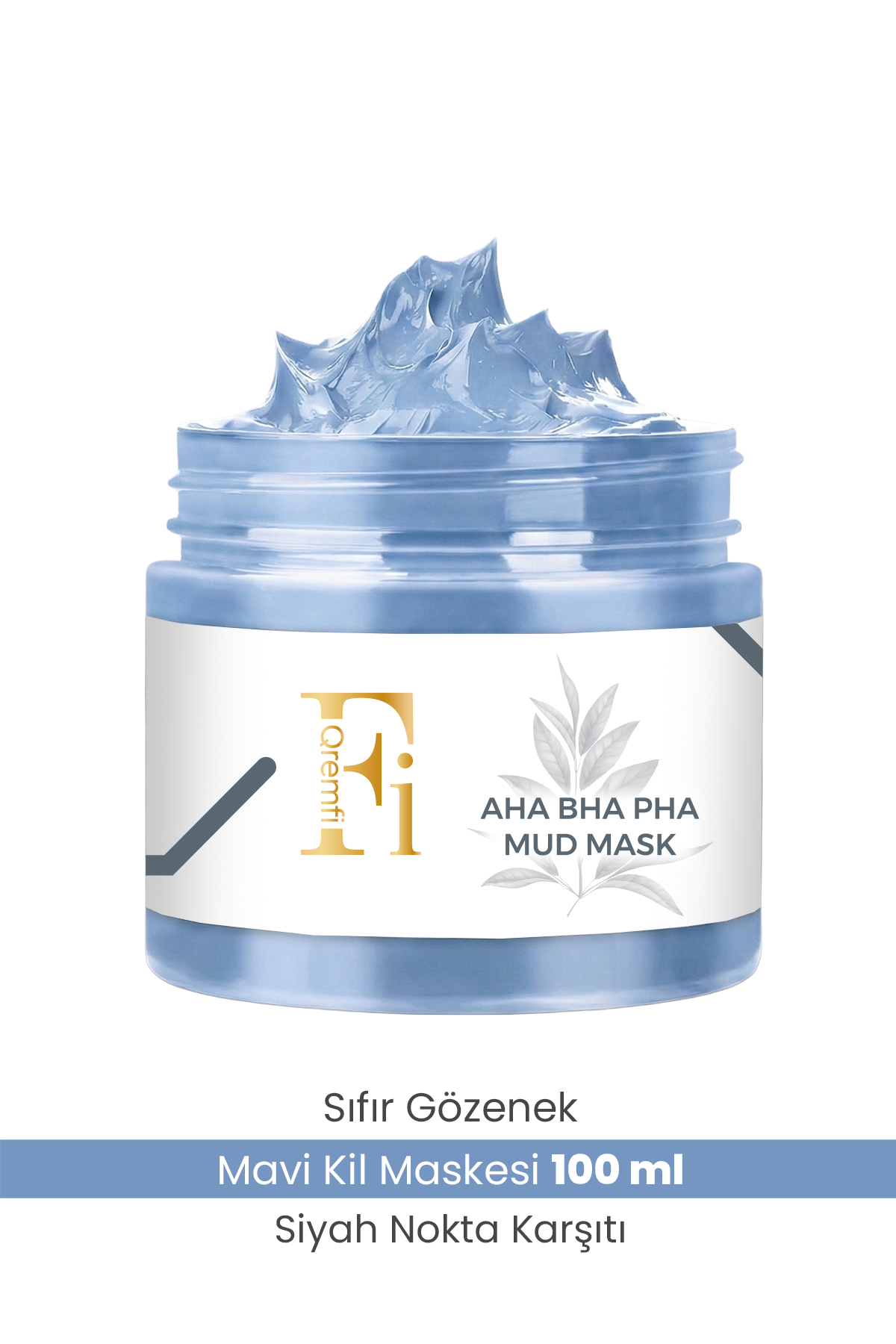 Qremfi Sıfır Gözenek Siyah Nokta Mavi Kil Maskesi | AHA + BHA+PHA 100 ml Trendyol Plus'a Özel