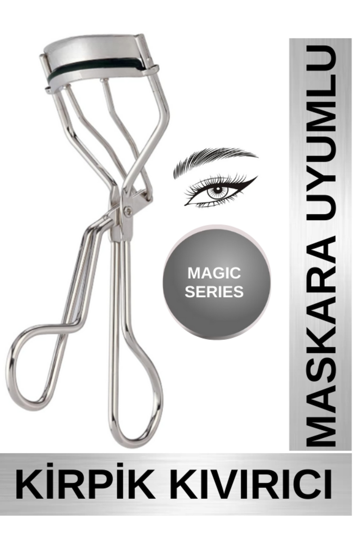 SheMask Kirpik Kıvırıcı & Kirpik Makası - Magic Series Pro Eyelash Curler Maskara Rimel Eyeliner Öncesi Doğal Kıvrık Kirpik