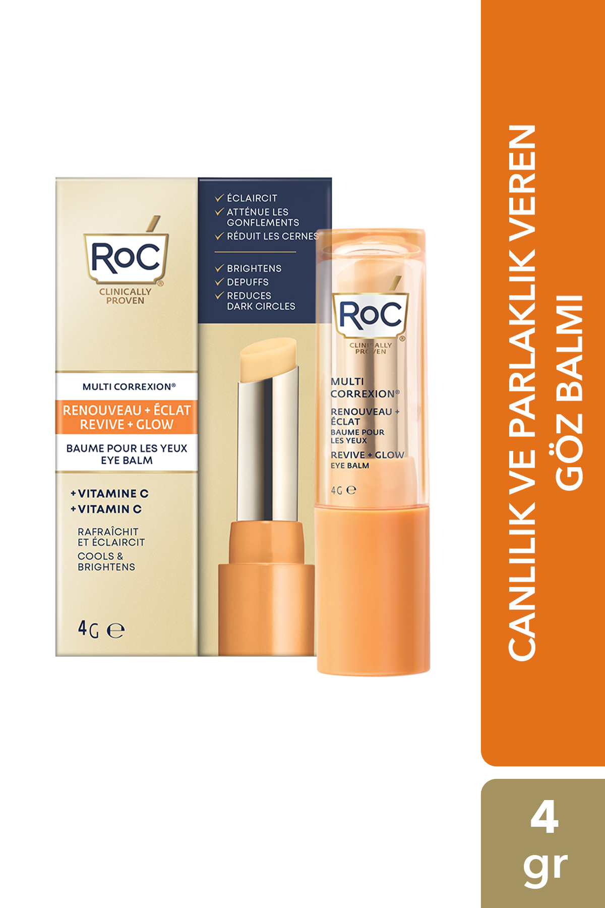 Roc C Vitaminli Göz Çevresi Aydınlatıcı Göz Altı Balmı 4 gr