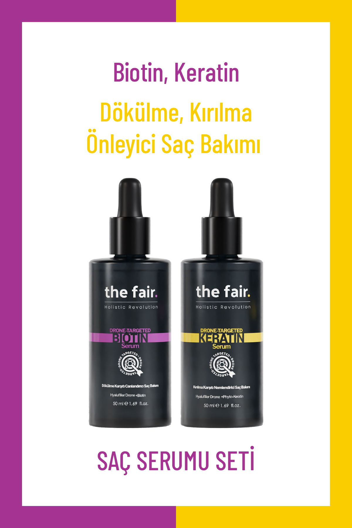 the fair. Dökülme Ve Kırılma Karşıtı Vegan Saç Bakım Seti 100 ml