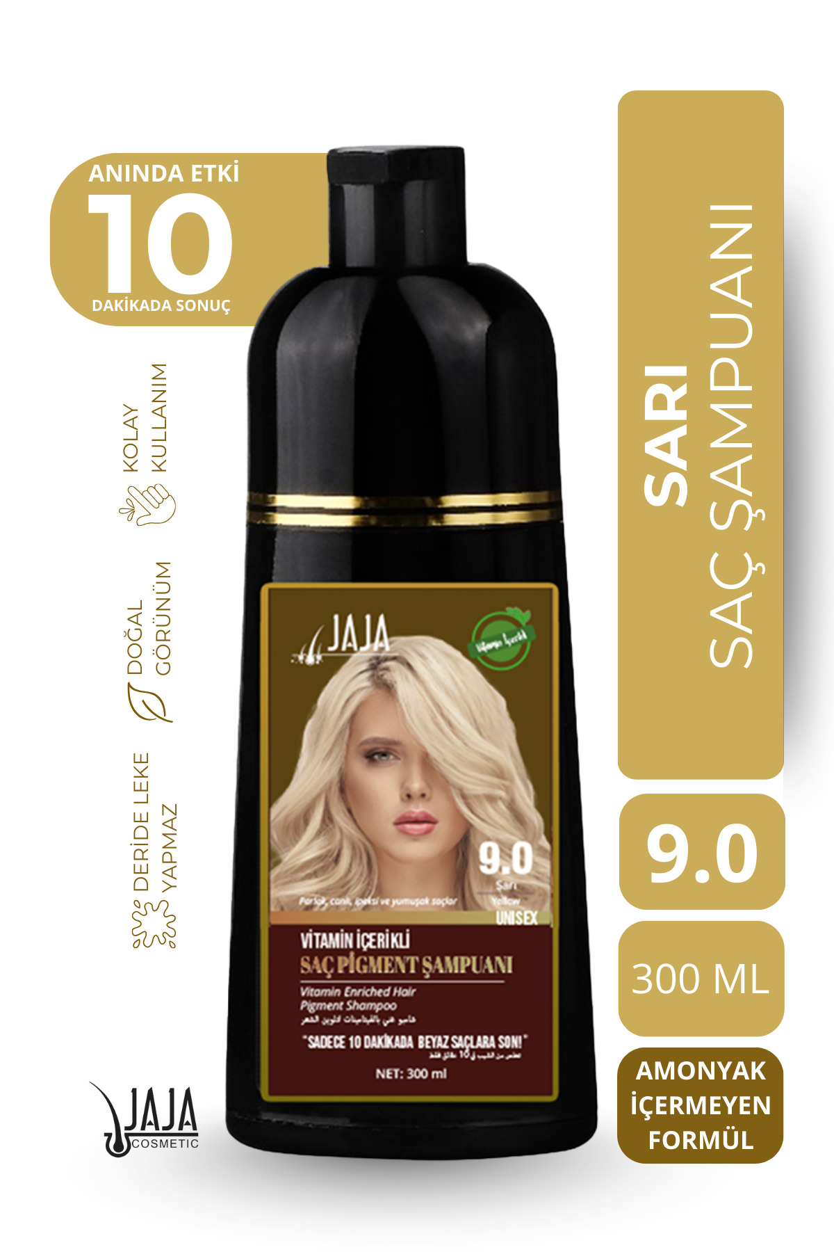 Jaja Sarı (Yellow) Saç Şampuanı 9.0 | 300 ML & Vitamin İçerikli