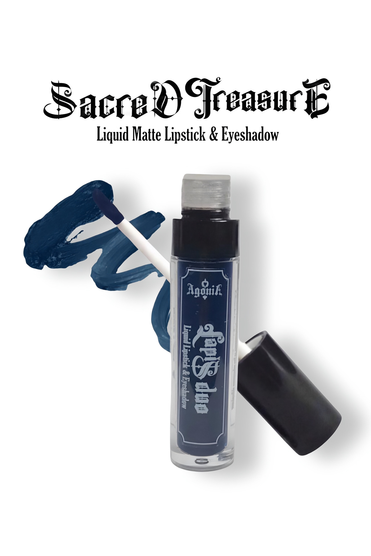 Agonia LapisDuo Koyu Turkuaz Mat Likit Ruj & Far — Vegan İçerikli — 6ml