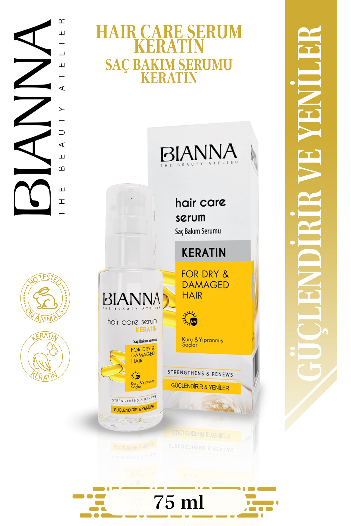 Bianna Keratin Saç Bakım Serumu 75ml