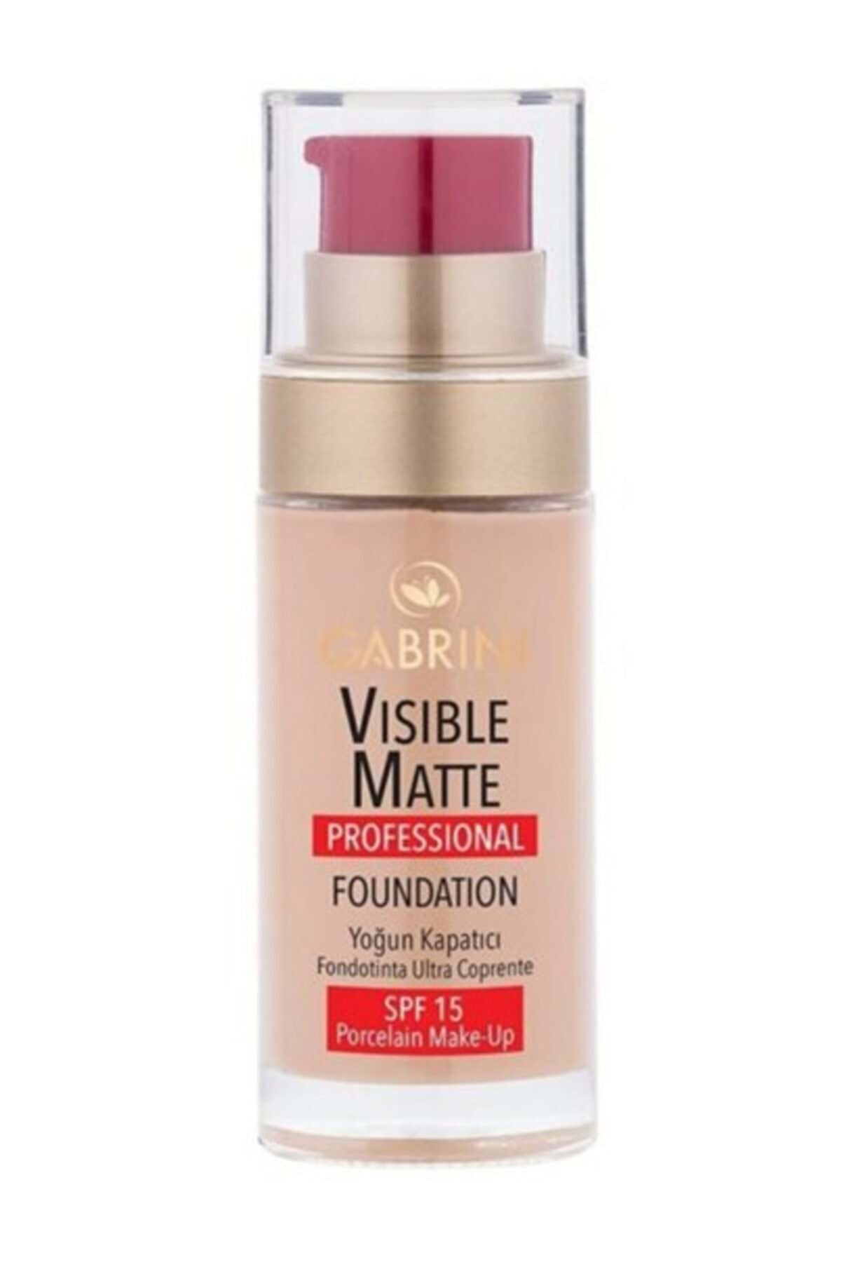 Gabrini Visible Matte Fondöten Koyu Ton Spf:15 30 ml No 4