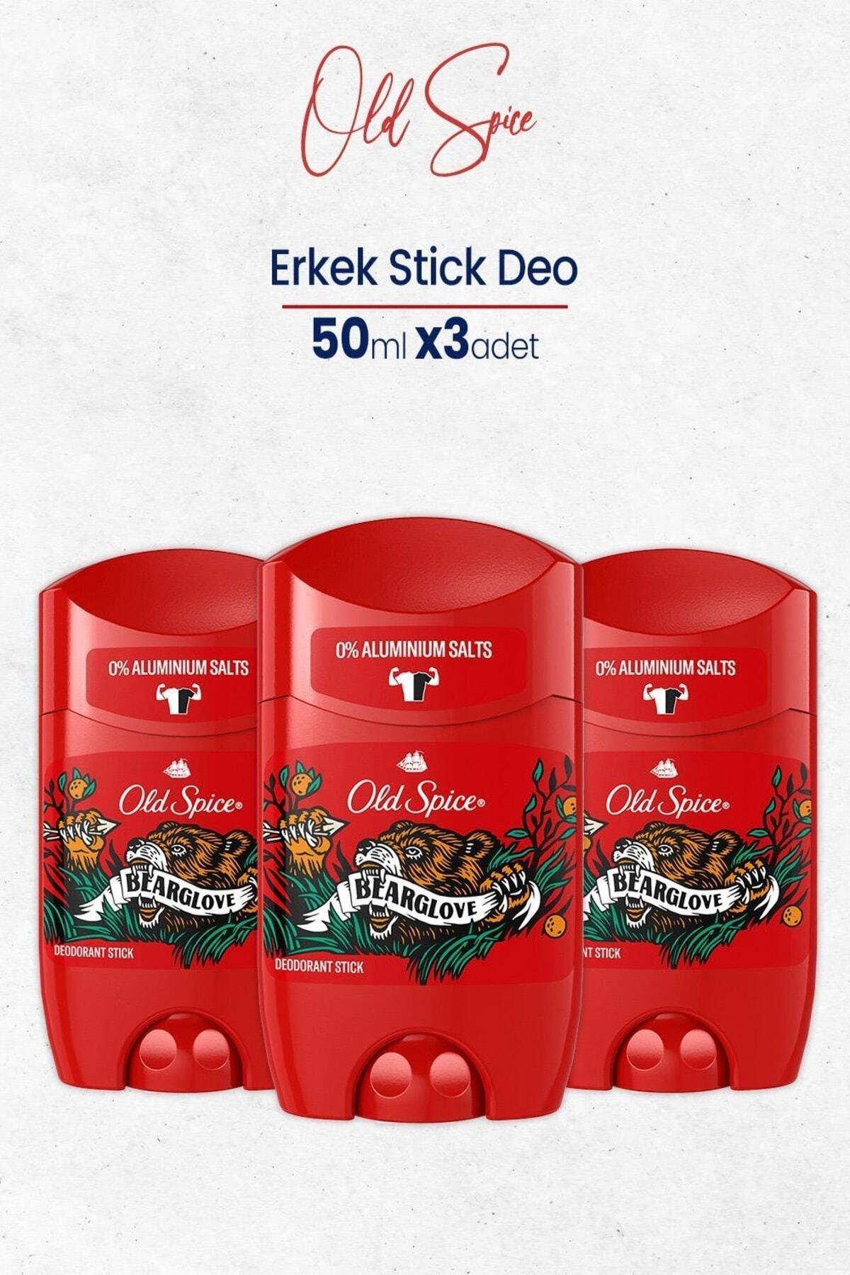 Old Spice Bearglove Erkek Stick Deodorant 50 ml X 3 Adet