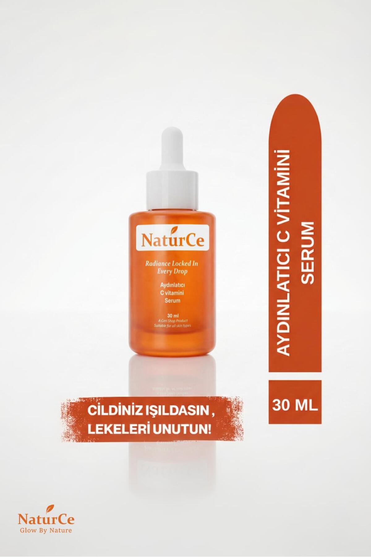 Naturce C Vitamini Serum Leke Karşıtı Aydınlatıcı Ferulik Asit İçerikli Kolajen Destekleyici