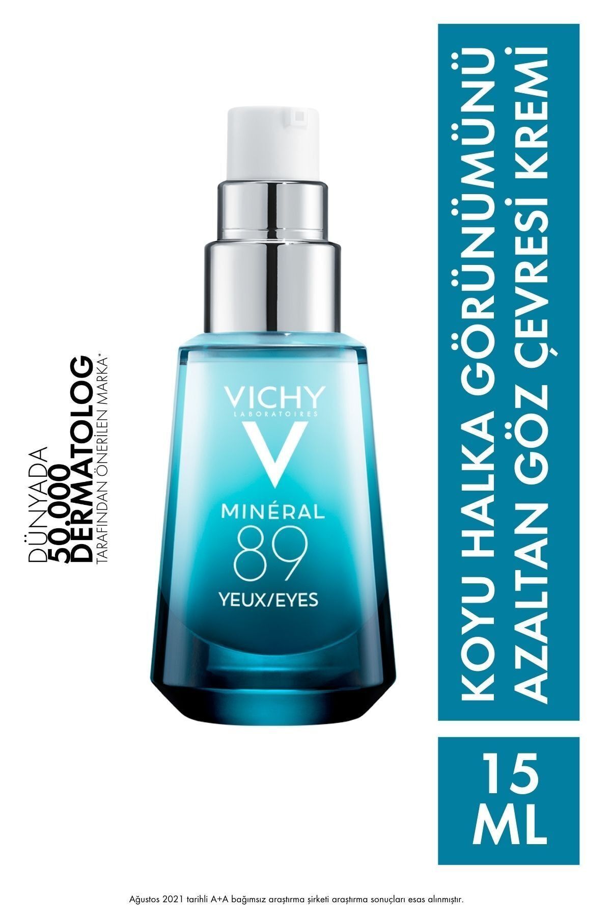 Vichy Mineral 89 Hyalüronik Asit İçeren Nemlendirici Göz Çevresi Bakım Serumu 15 ml 3337875596763