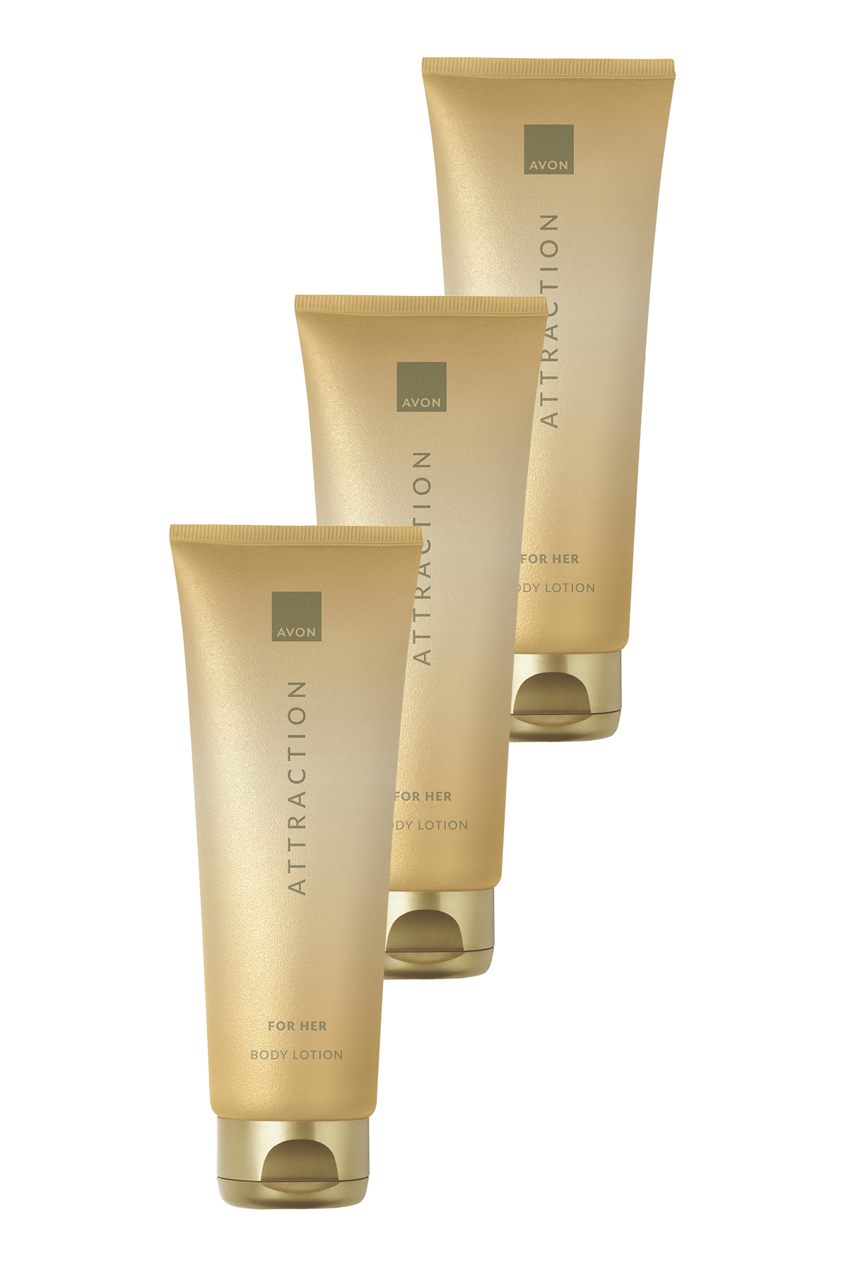 AVON Attraction Kadın Vücut Losyonu 125 Ml. Üçlü Set
