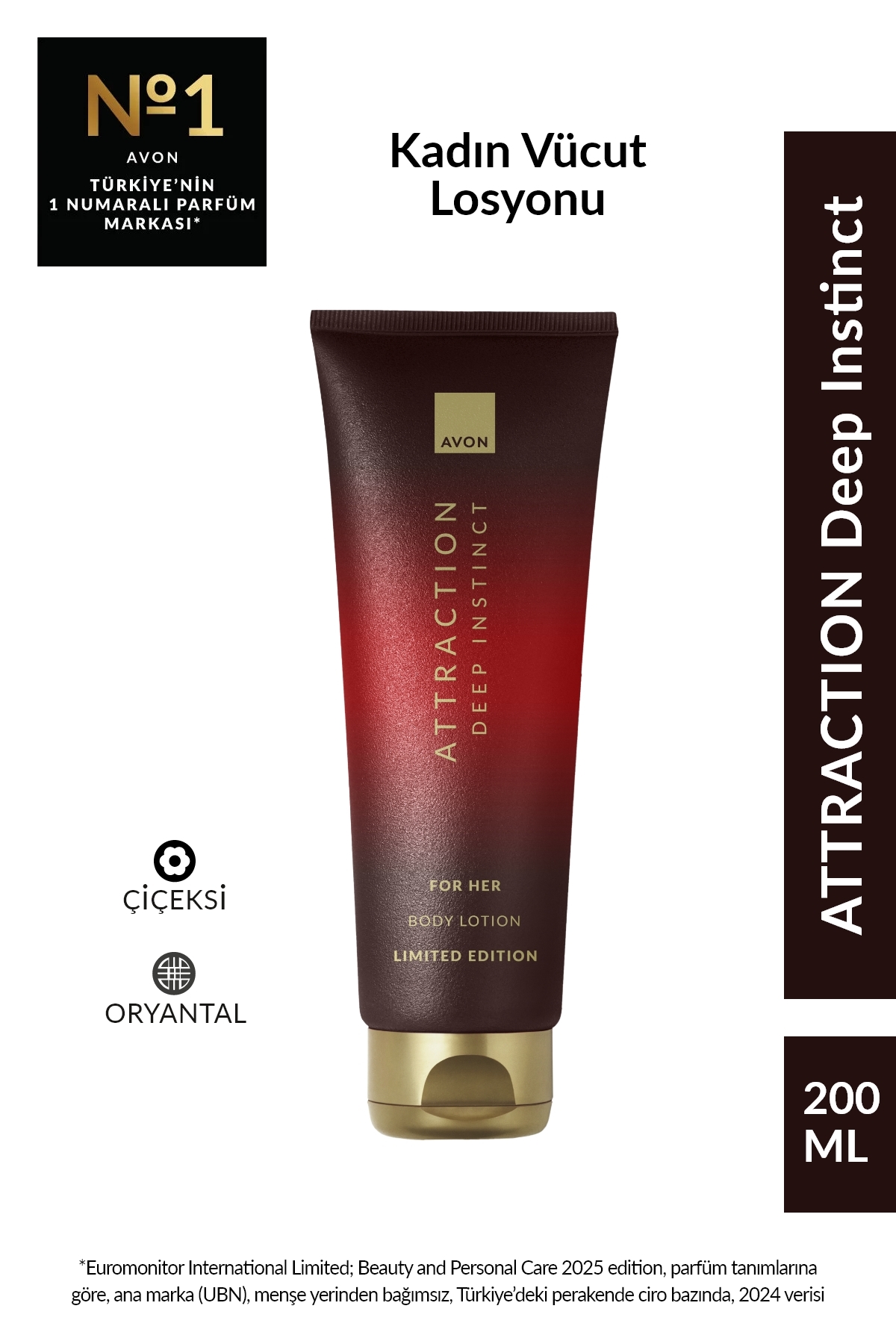 AVON Attraction Deep Instinct Kadın Vücut Losyonu 125ml