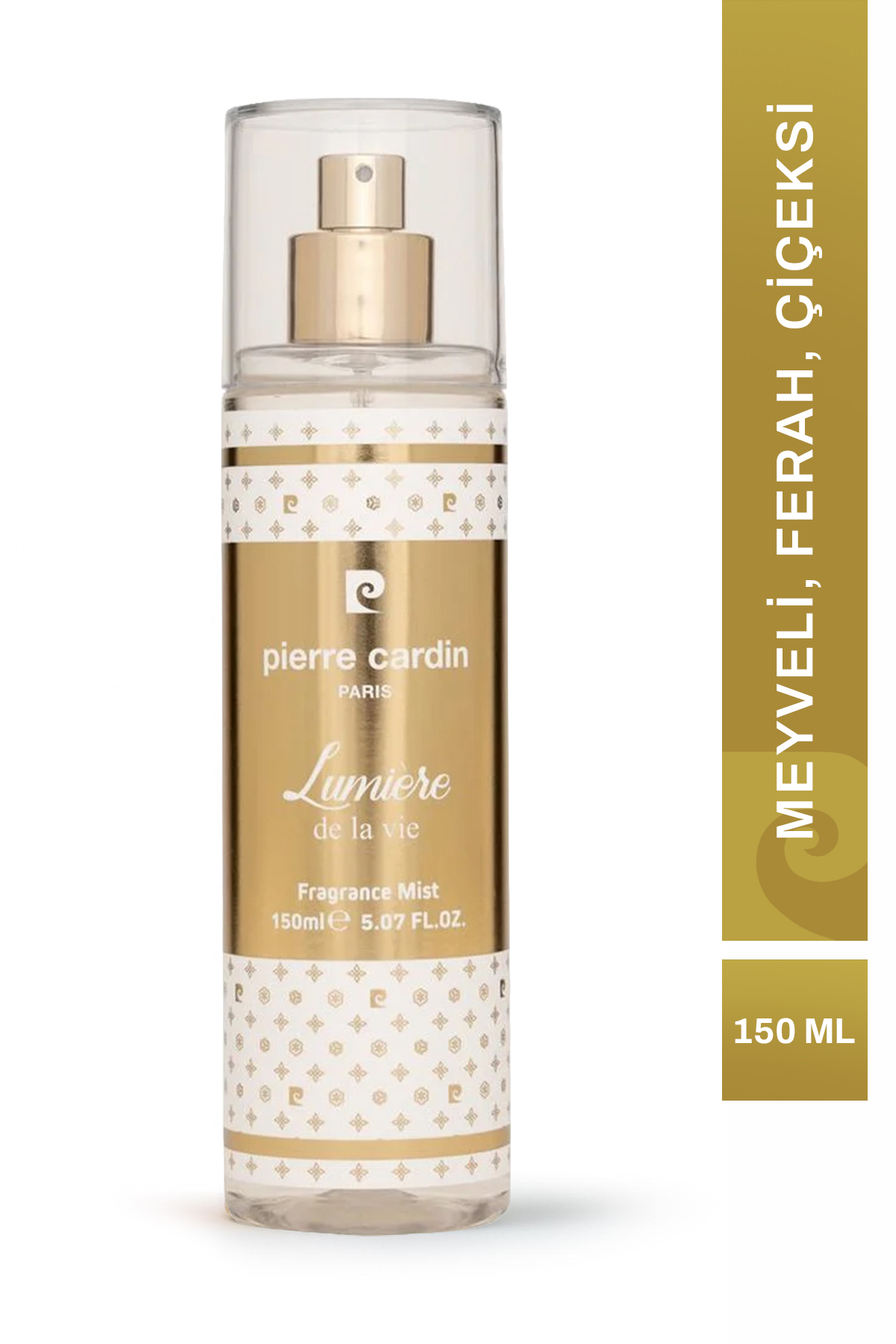 Pierre Cardin Lumiere Body Mist|Çiçeksi | Şeftali, Yasemin, Greyfurt, Portakal Çiçeği, Karamel, Misk