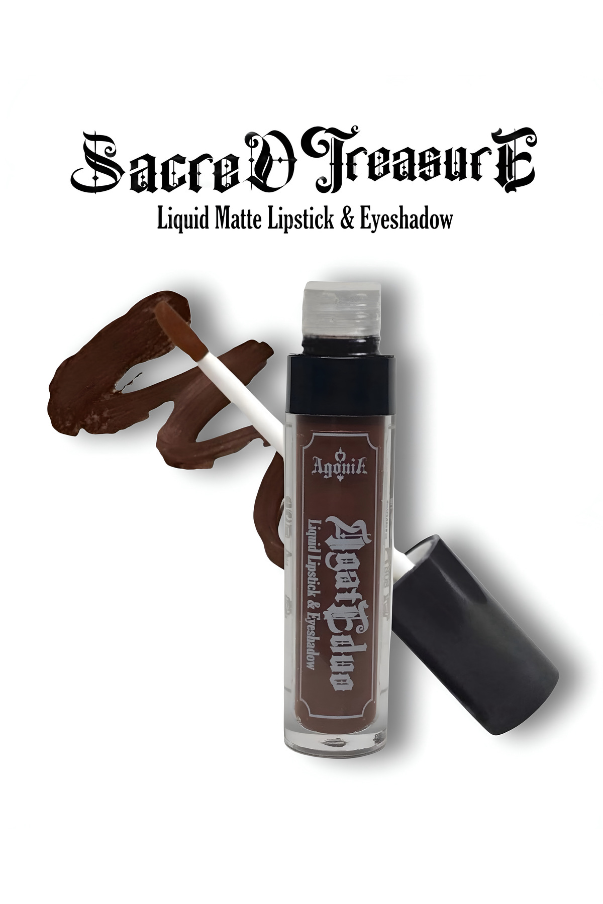 Agonia AgateDuo Kahverengi Mat Likit Ruj & Far — Vegan İçerikli — 6ml