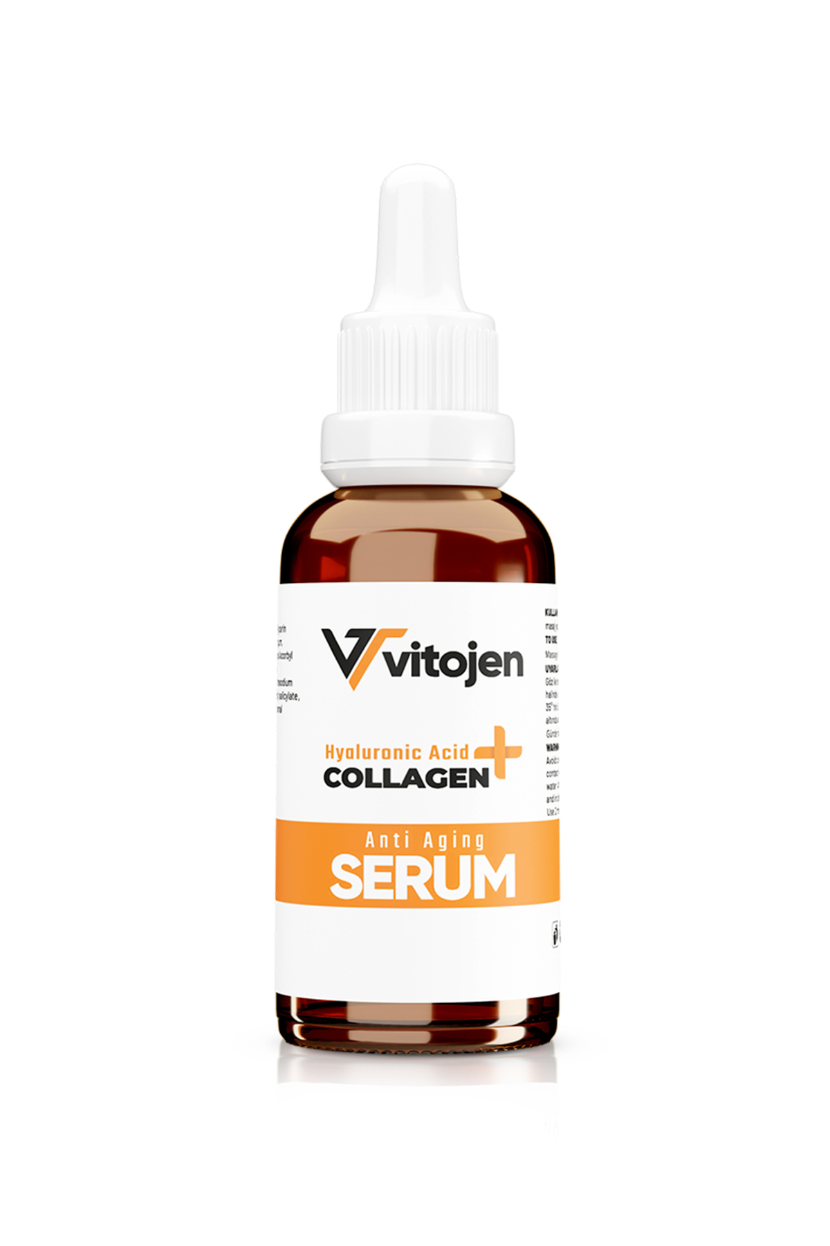 Vitojen Hyalüronik & Kolajenli Serum | Yaşlanma Karşıtı | Anti Aging | Hızlı Emilim | New Tripeptide Formula