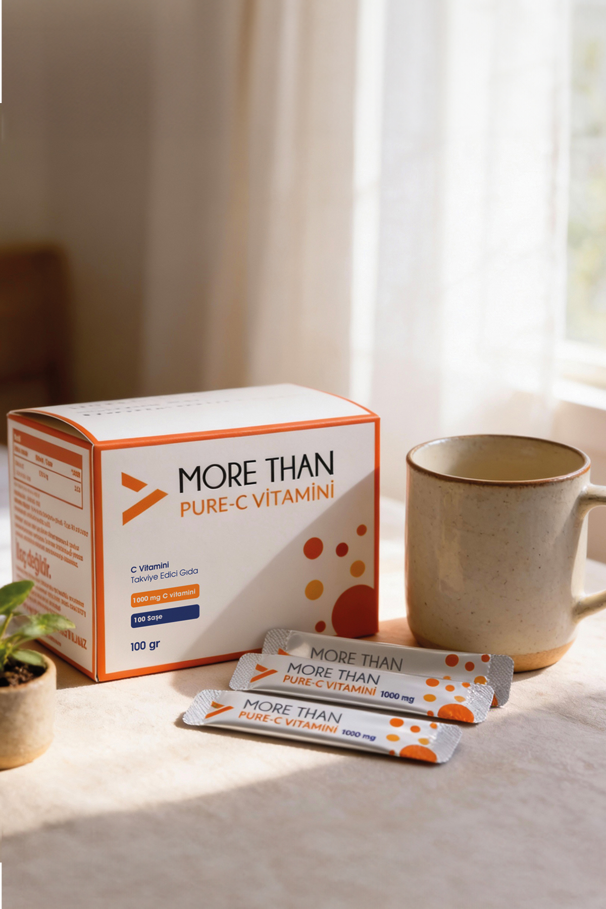 MORE THAN Pure C Vitamini 100 Saşe (Ascorbic Acid)