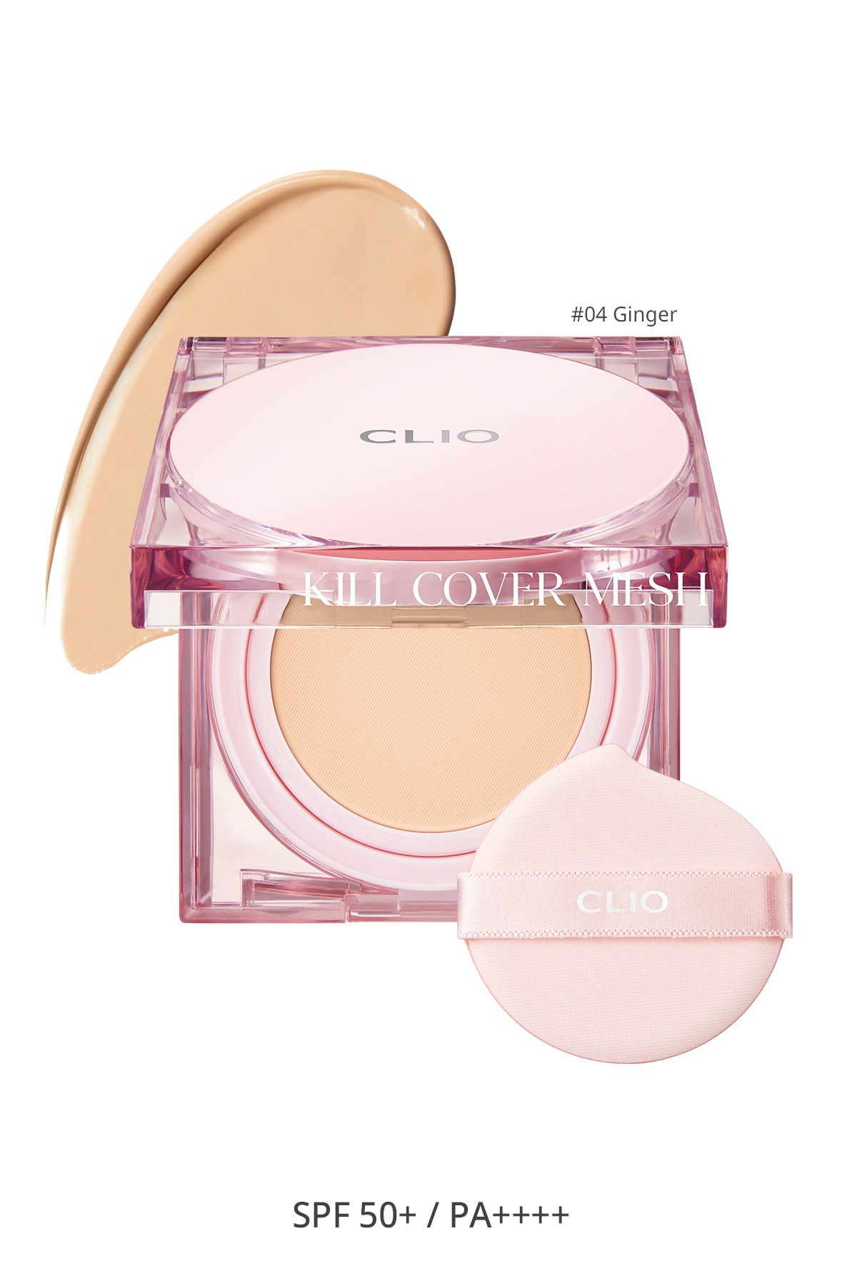 CLIO Yoğun Nem ve Işıltı Veren Cushion CLIO Kill Cover Mesh Glow Cushion+Refill Spf50+PA++++ (4 Ginger)