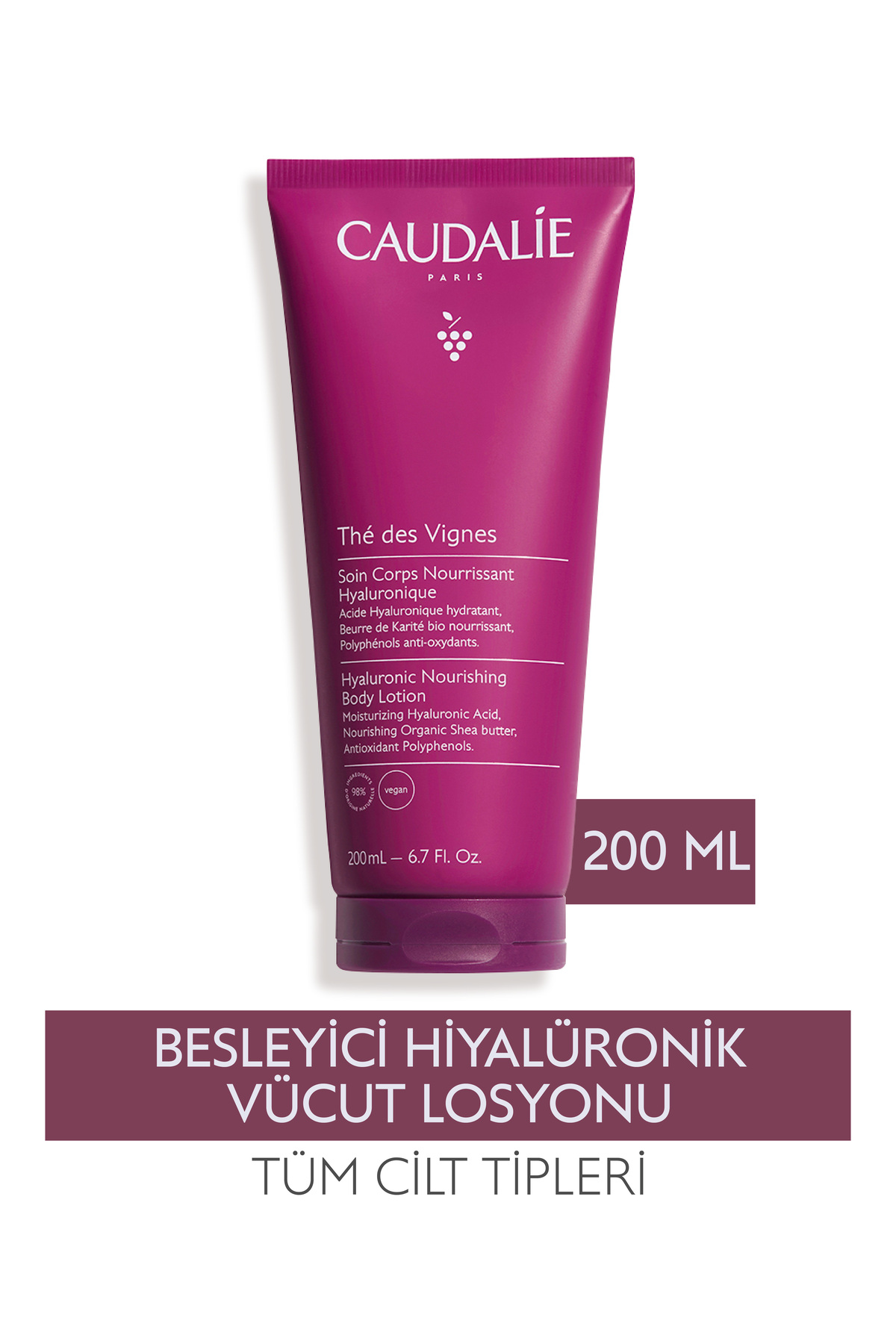 Caudalie The Des Vignes Hyaluronic Vücut Losyonu 200 ml