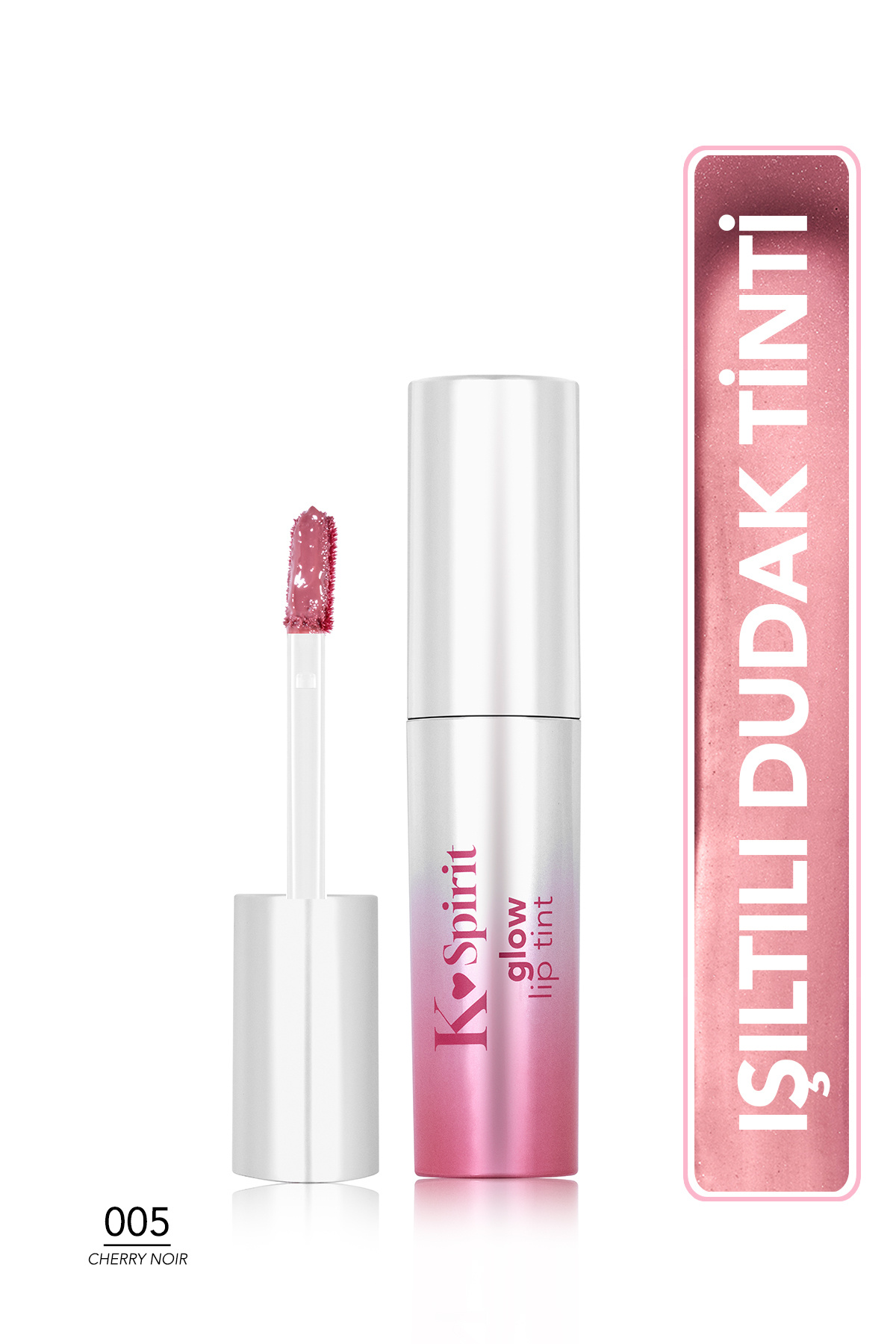 Flormar K-Spirit Nemlendirici Etkili & Islak Görünümlü Parlak Dudak Tint'i - 005 Cherry Noir