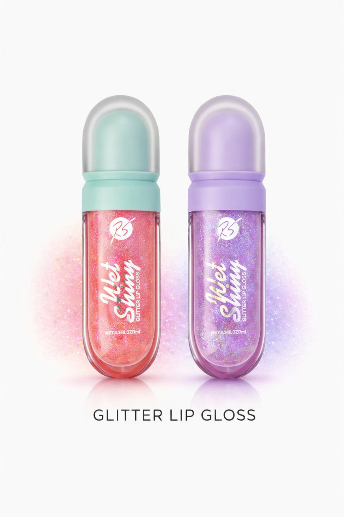 Lesvip's 2’li Glitter Lip Gloss Seti – Yoğun Parlaklık Veren Işıltılı Dudak Parlatıcısı