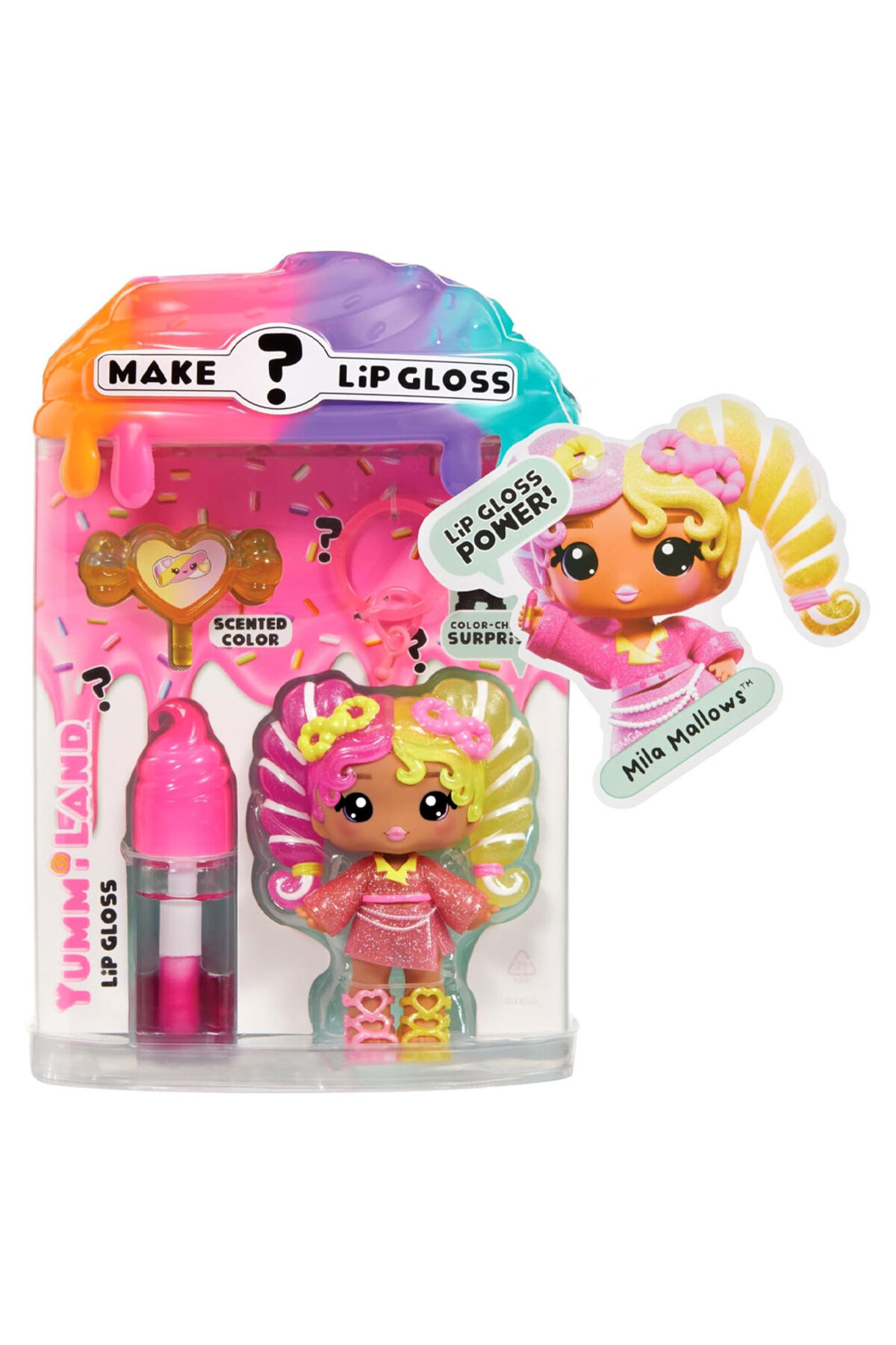 Yummiland Lip Gloss Doll Mystery Color Change Mila Mallows 546559