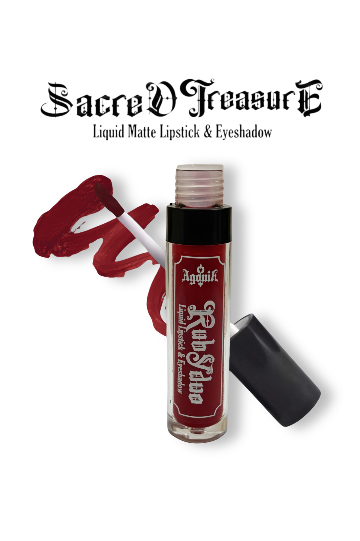 Agonia RubyDuo Kırmızı Mat Likit Ruj & Far — Vegan İçerikli — 6ml