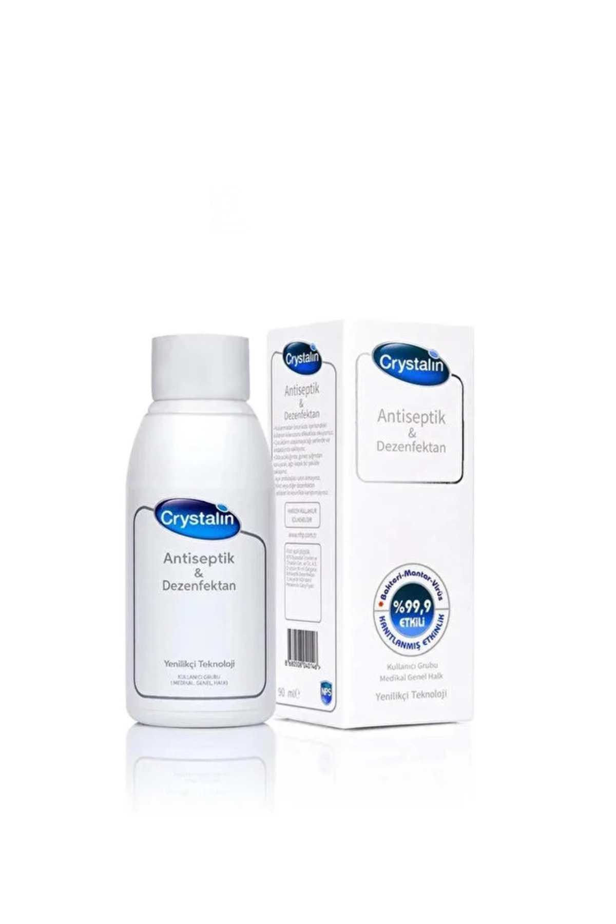 Crystalin İnsan Sağlığı 50 ml Antiseptik Dezenfektan (RESMİ FABRİKA SATIŞ MAĞAZASI)