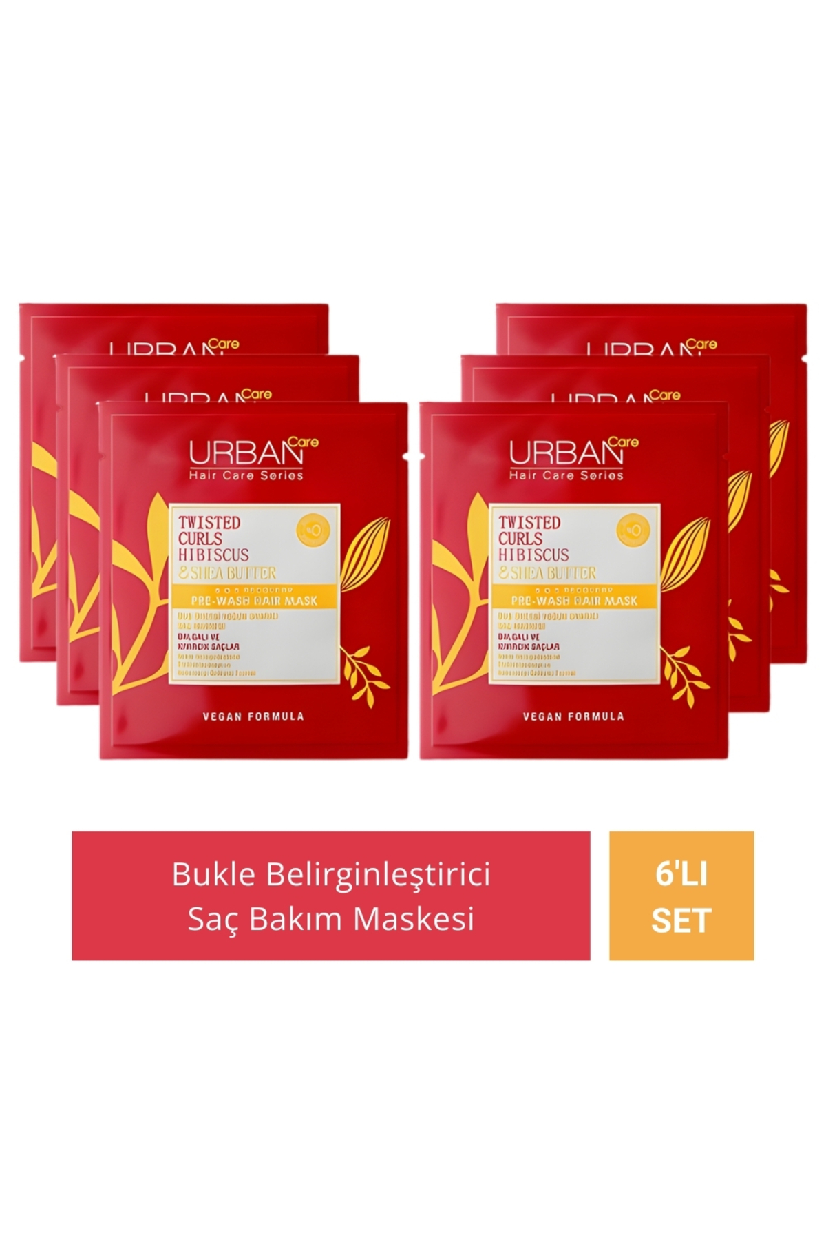 Urban Care Hibiscus & Shea Butter Saç Bakım Maskesi 50 ml x 6 Adet