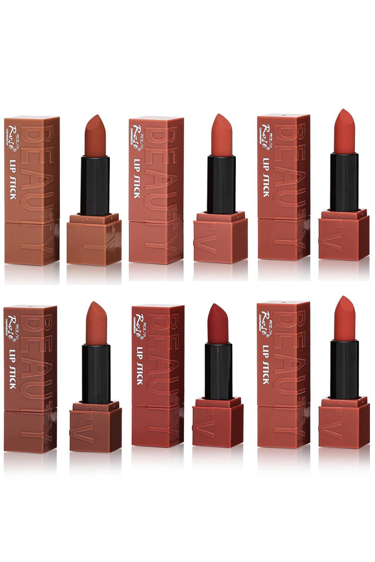 Roesıa Rose Cosmetics Rose Beauty 6'lı Ruj Seti
