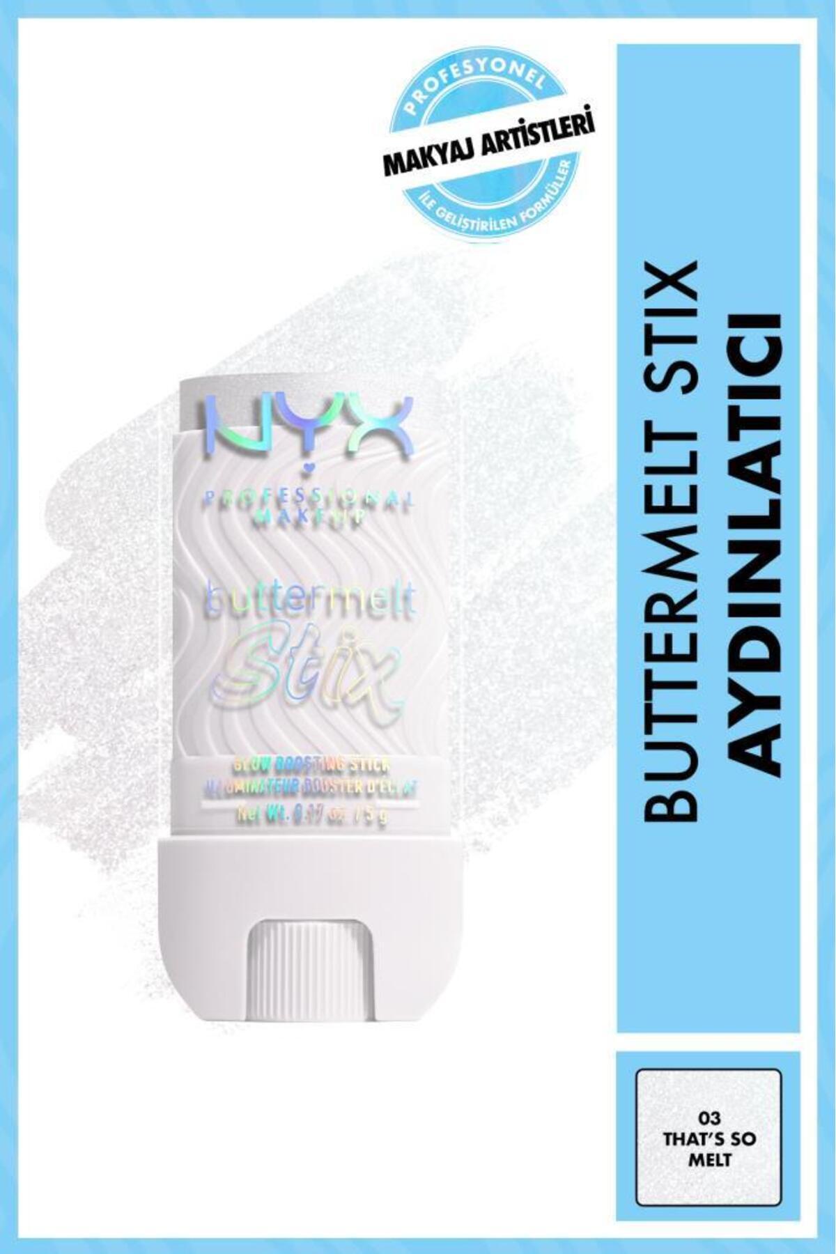 NYX Professional Makeup Buttermelt Stix Highlighter - Kremsi Stick Aydınlatıcı 03 - That's So Melt